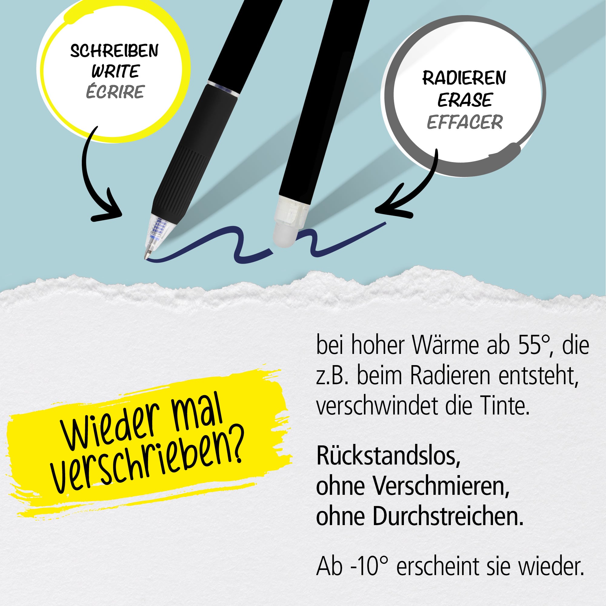 Ersatzminen für radierbare Legami Gelstifte, Lila, 3 Stück