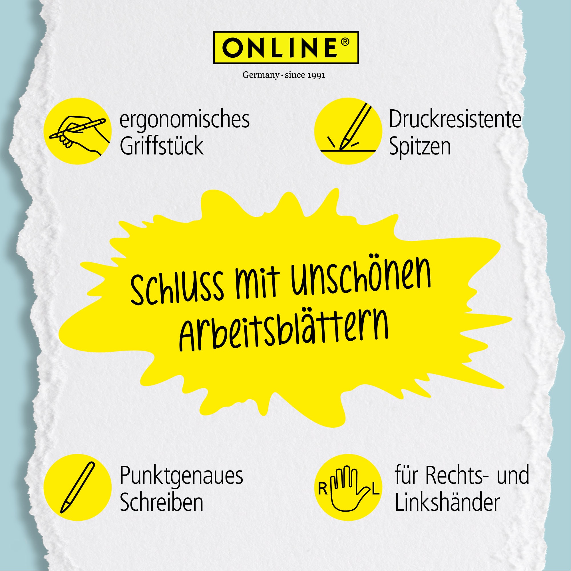 Radierbarer Patronenrollerball ONLINE magiXX Blue inkl. Tintenpatronen