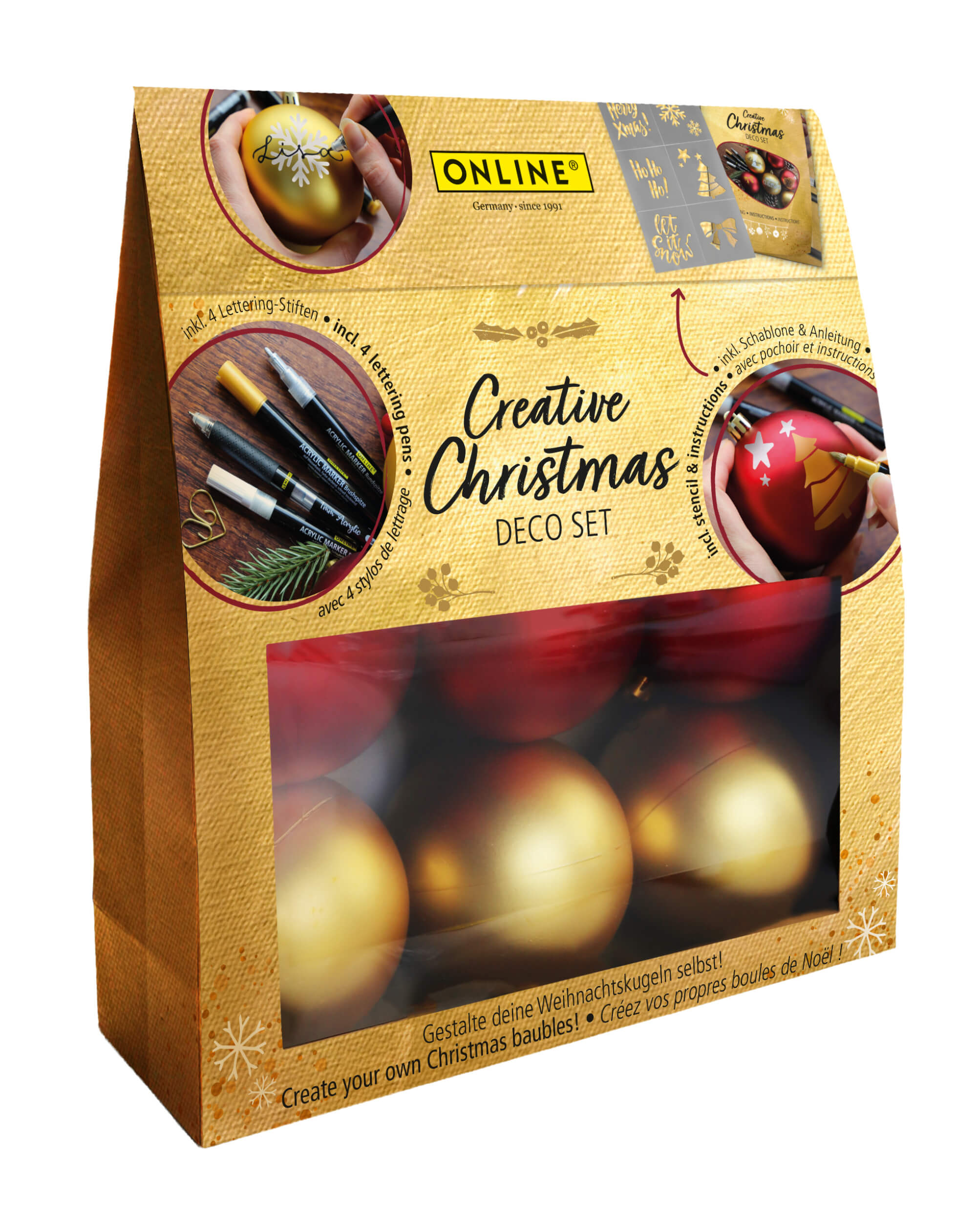 Set Christbaumkugeln DIY