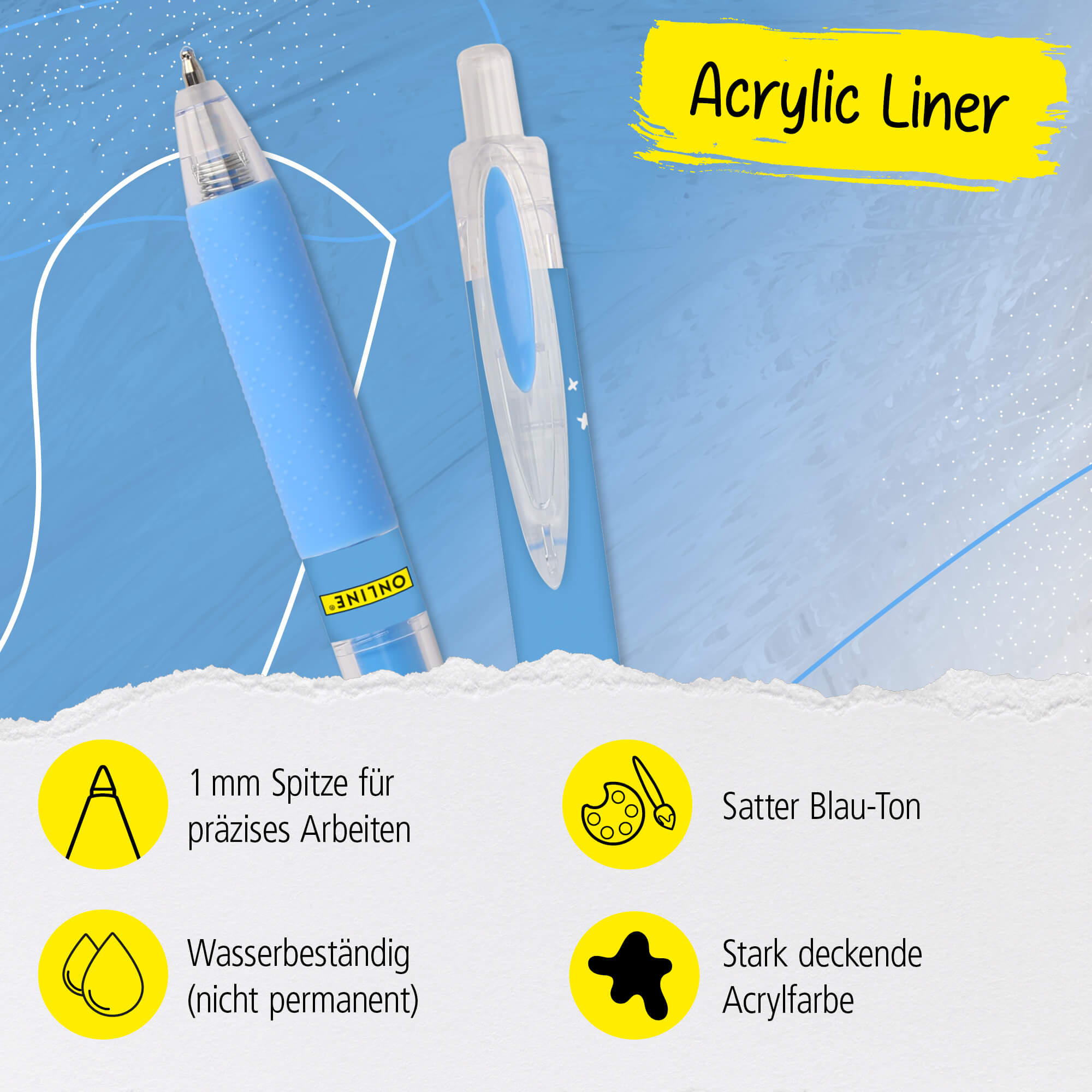 Acrylic Liner Blue
