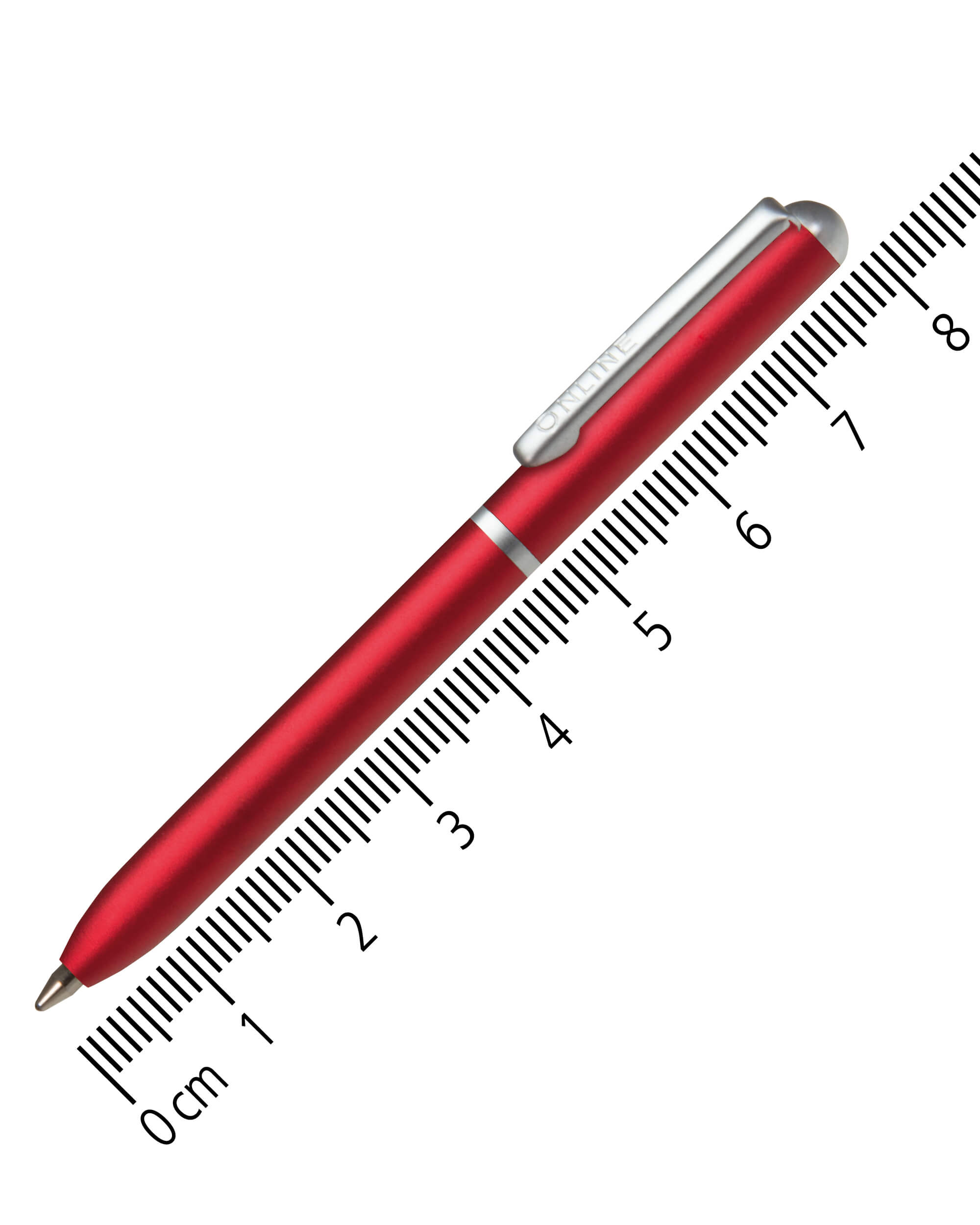 Kugelschreiber Mini Portemonnaie Red, 8 cm Mini-Kugelschreiber