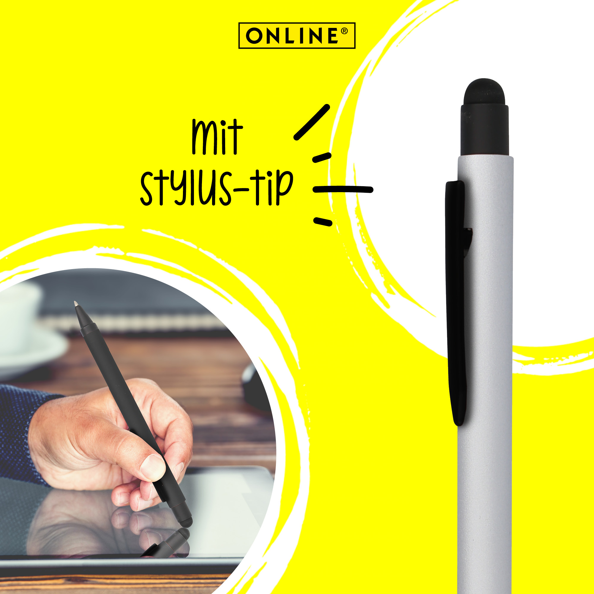 Kugelschreiber ALU Stylus Silver