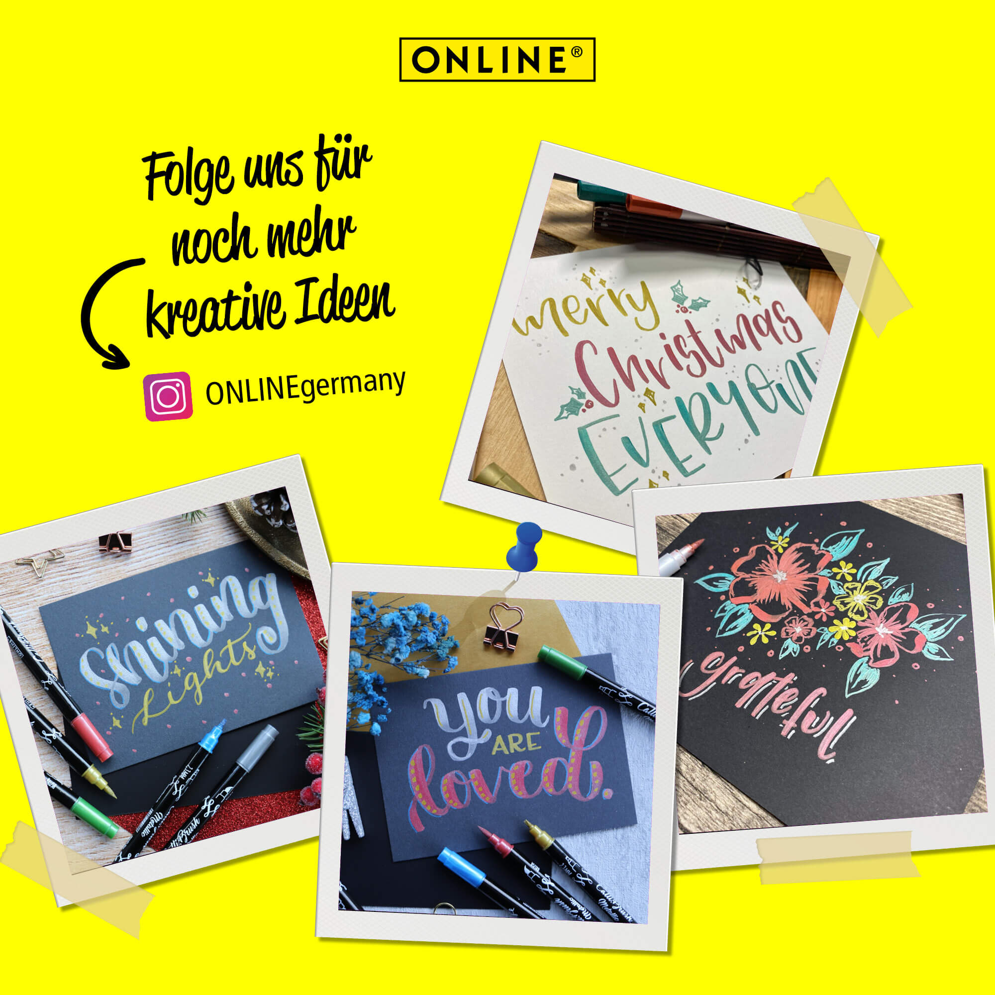 Calli.Brush Pens 5er Set  Metallic