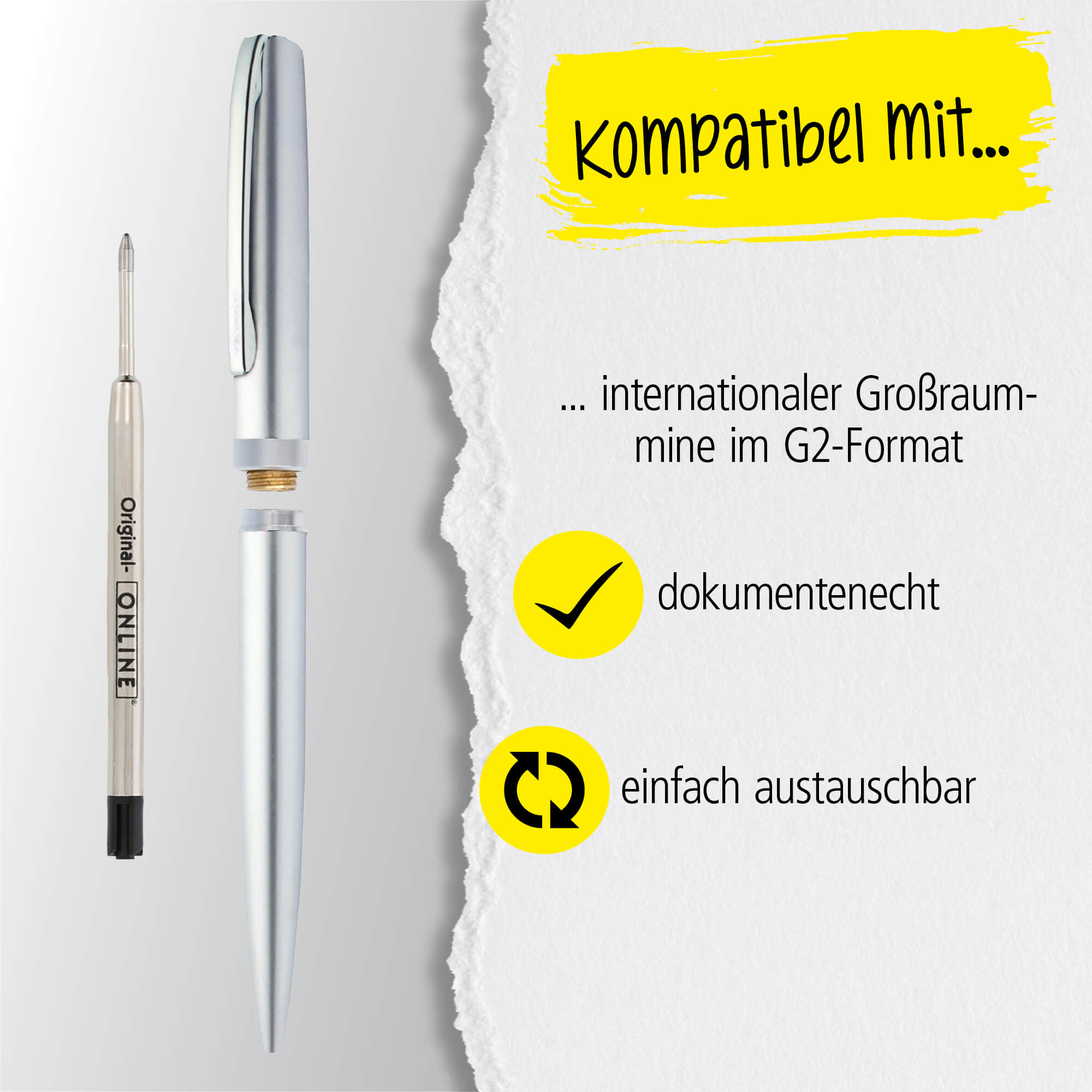 Drehkugelschreiber Eleganza Classic Silver
