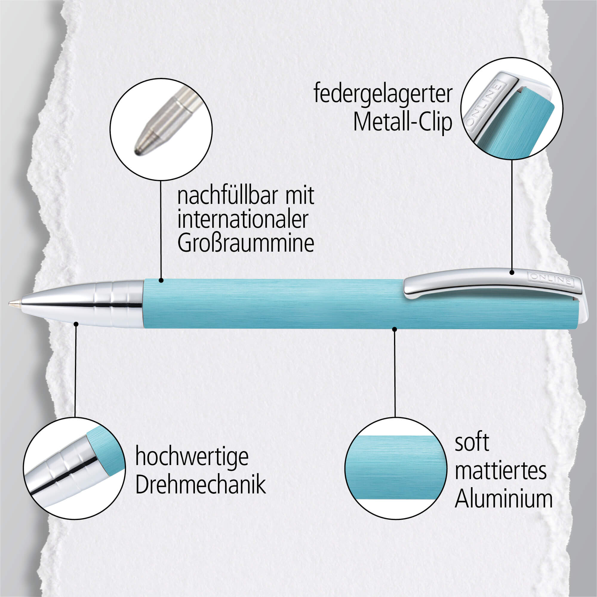 Drehkugelschreiber Vision Classic Turquoise