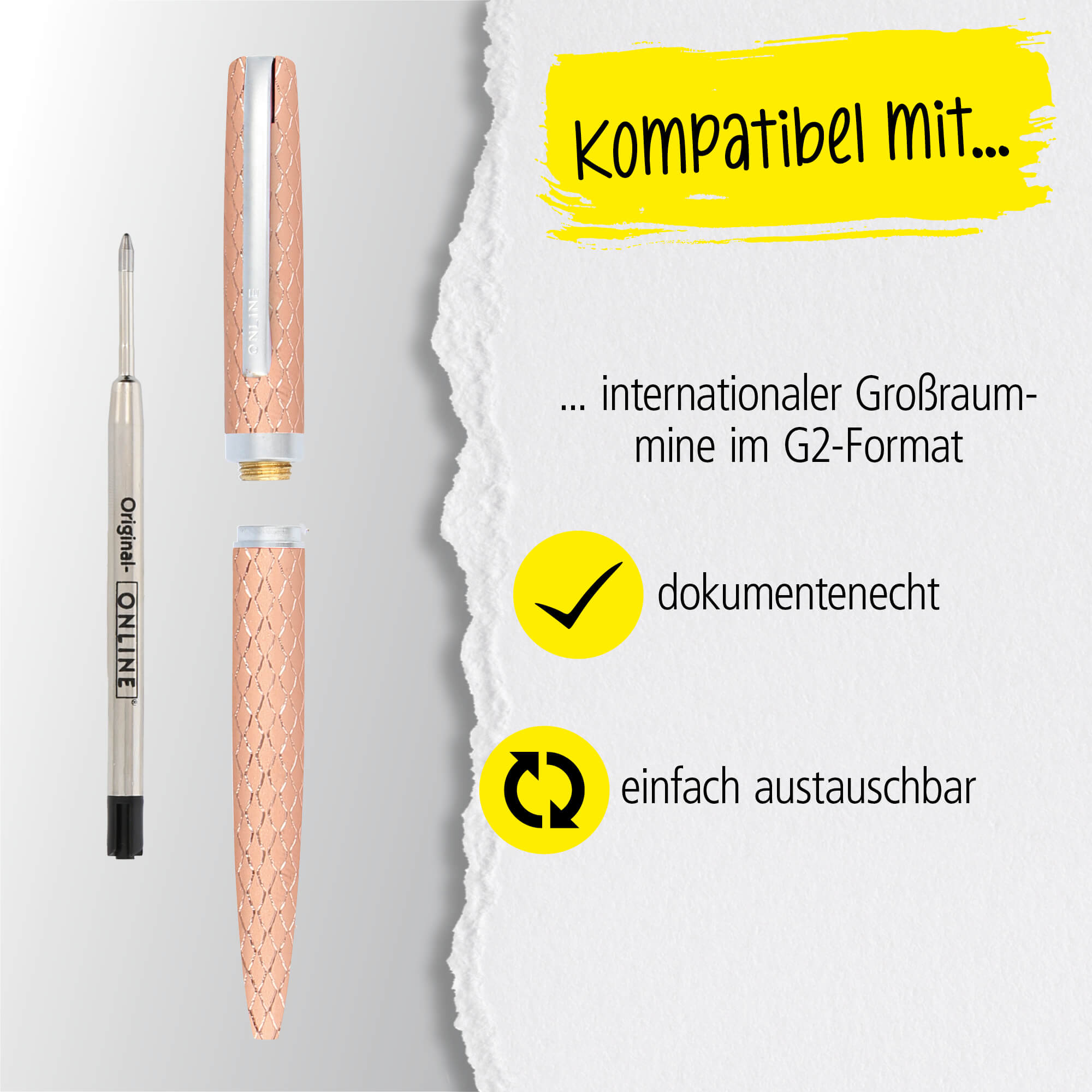 Drehkugelschreiber Eleganza Diamond Rosegold