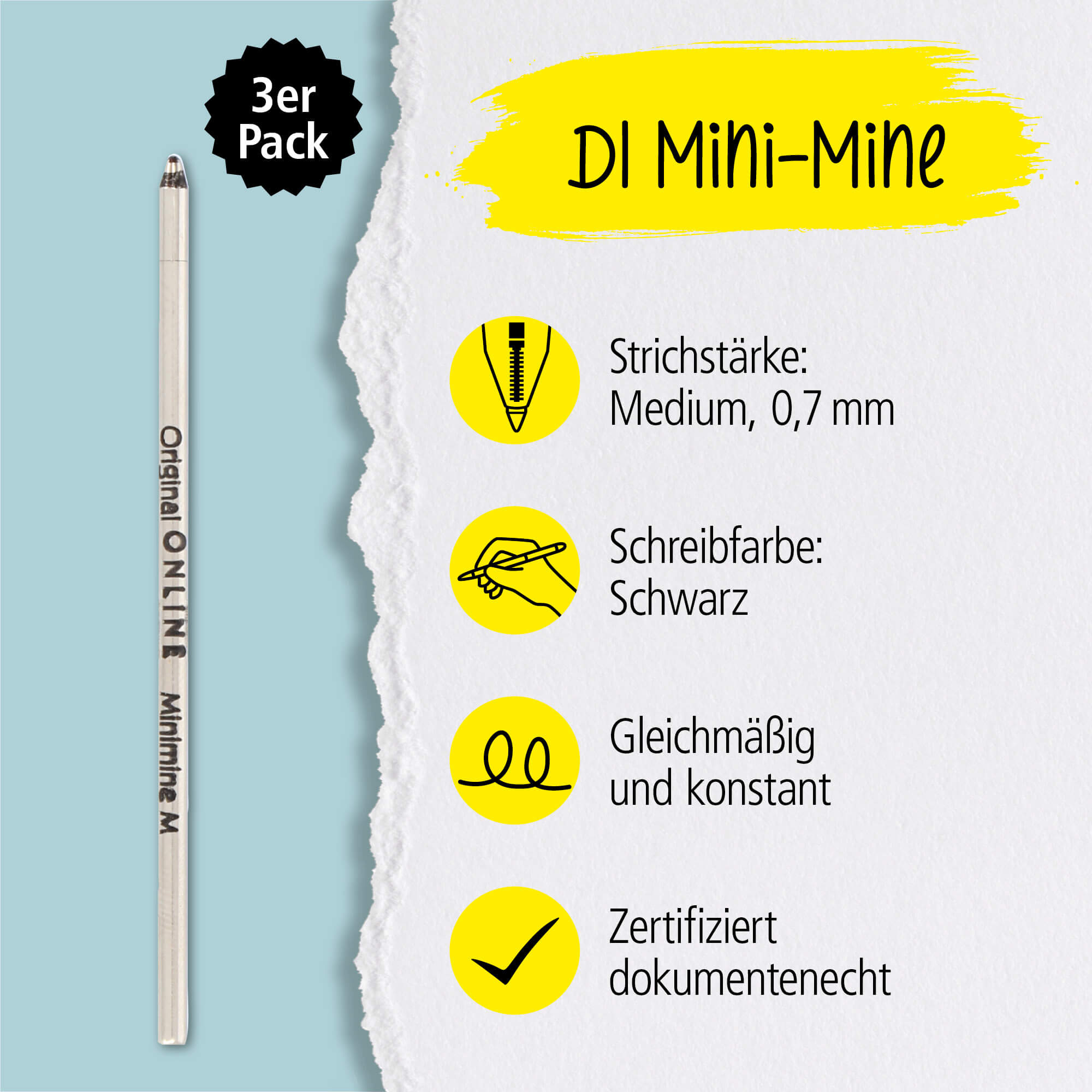 D1-Standard-Mine M, Schwarz