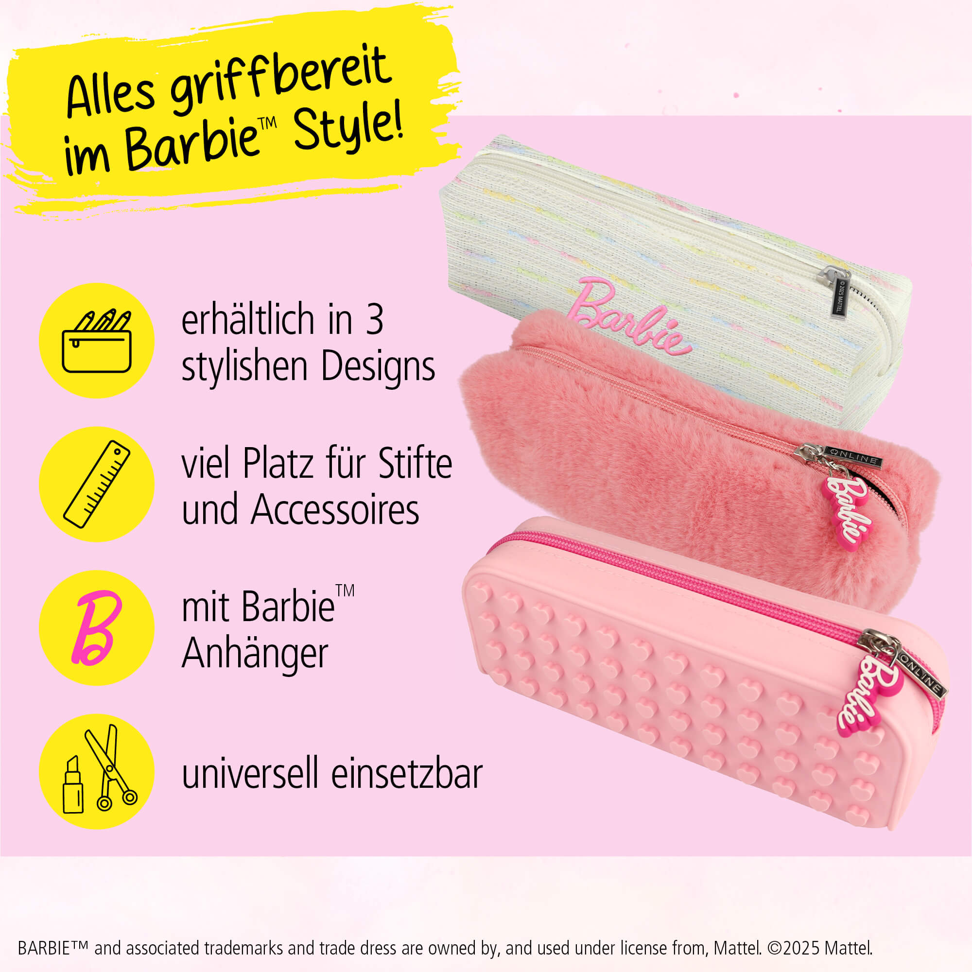 Schlampermäppchen Barbie Malibu