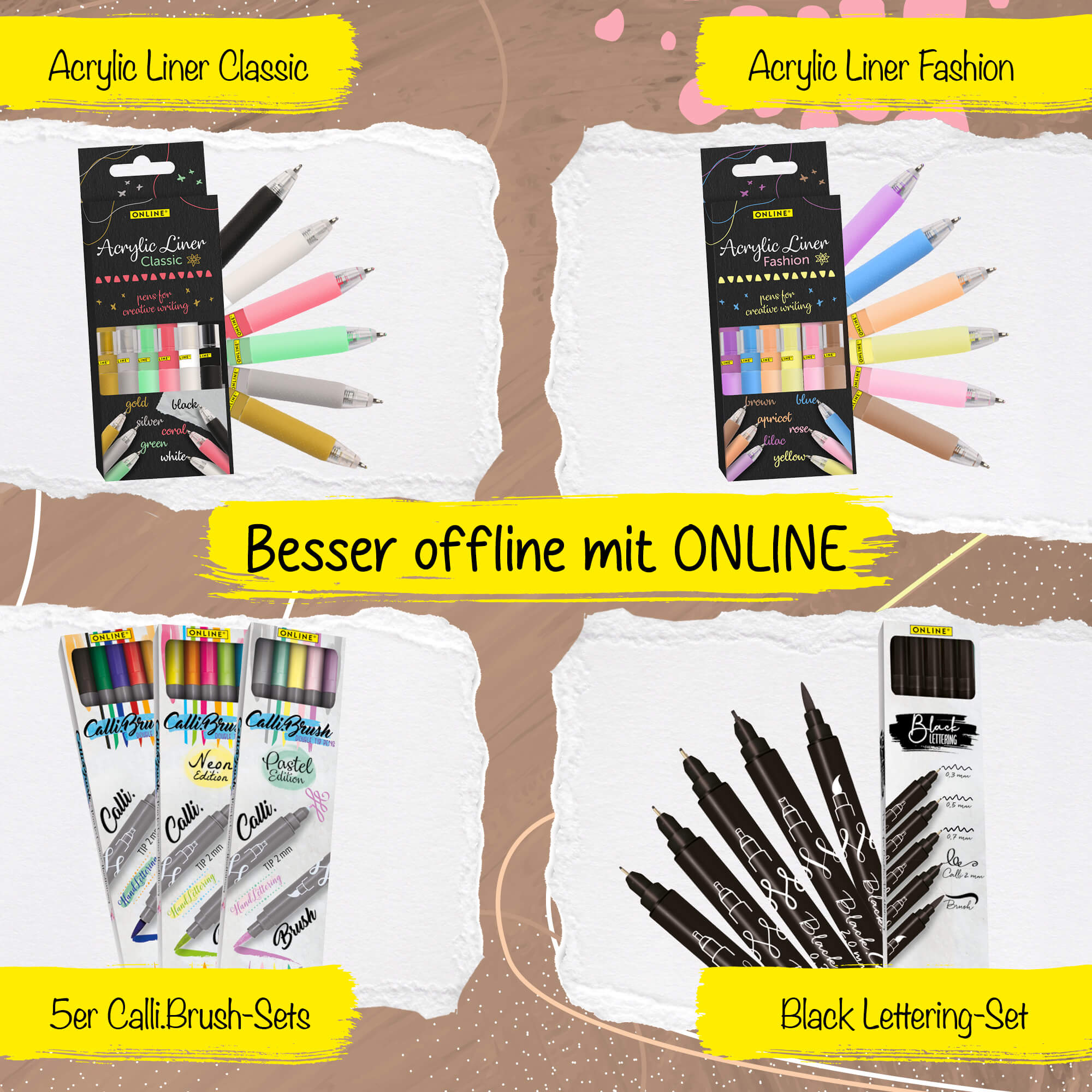 Acrylic Liner Brown