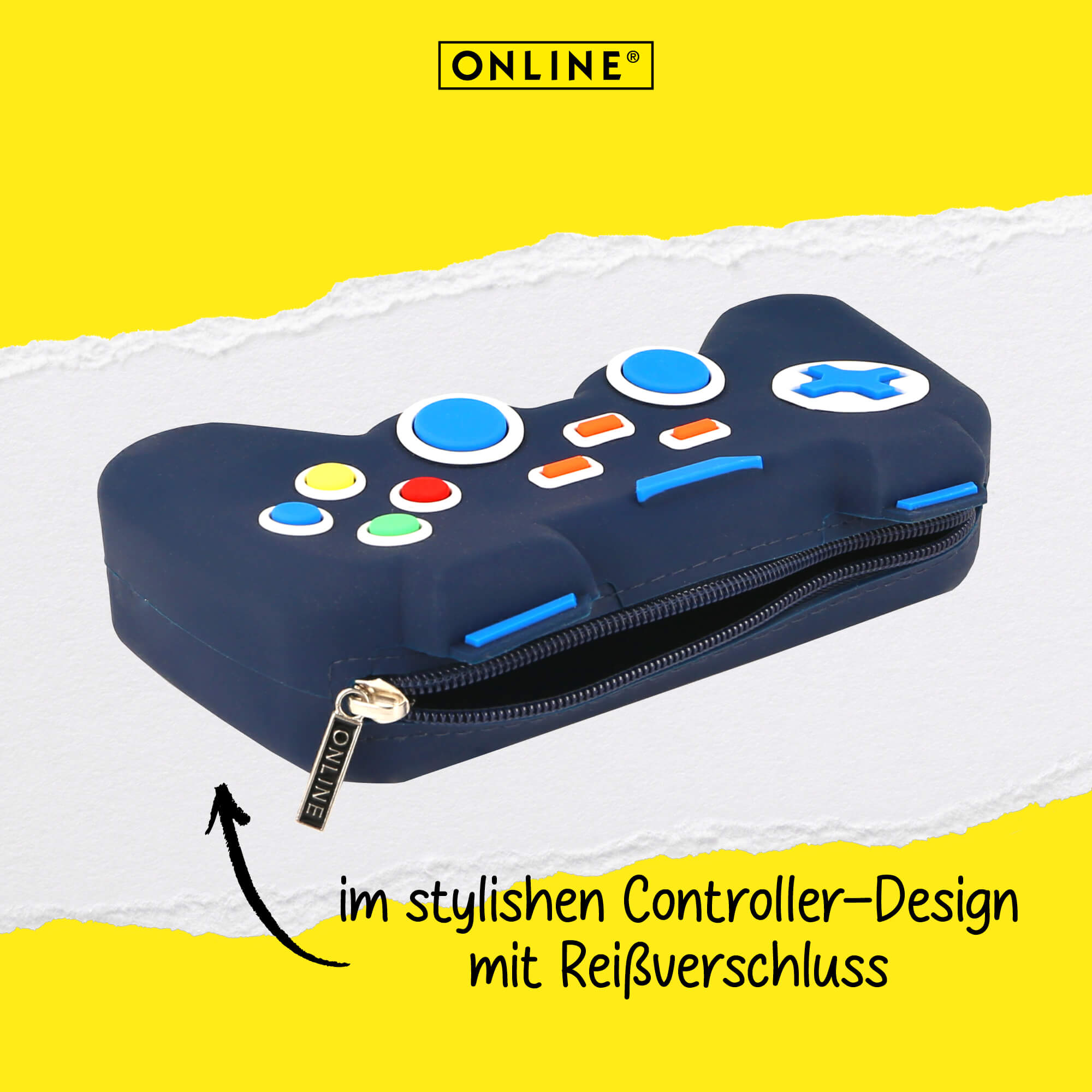 Premium-Schlampermäppchen im Gaming Design, Controller-Stifteetui