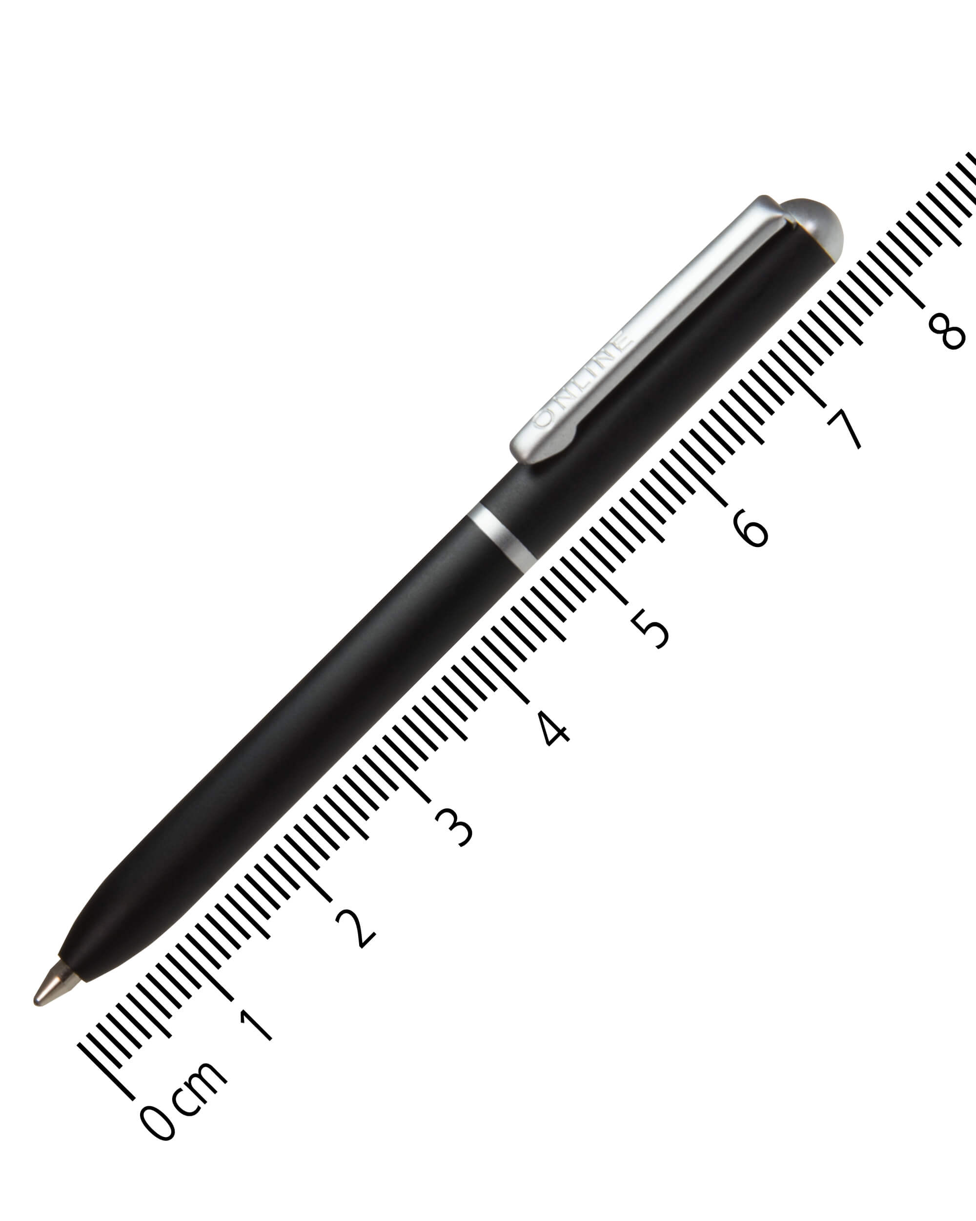 Kugelschreiber Mini Portemonnaie Black, 8 cm Mini-Kugelschreiber