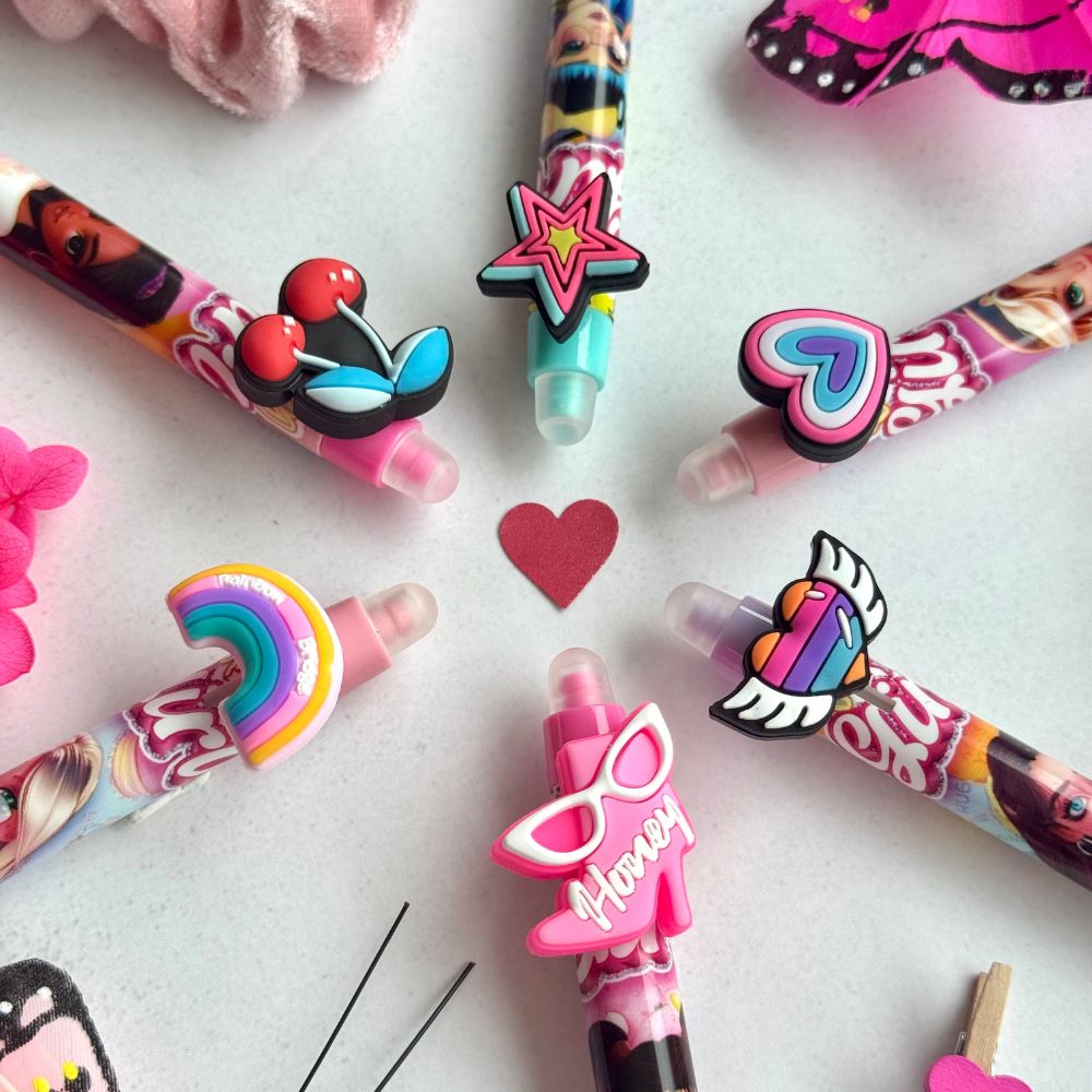 Radierbare Gelschreiber magiXX Fun Fashion Stars, 6er Pack