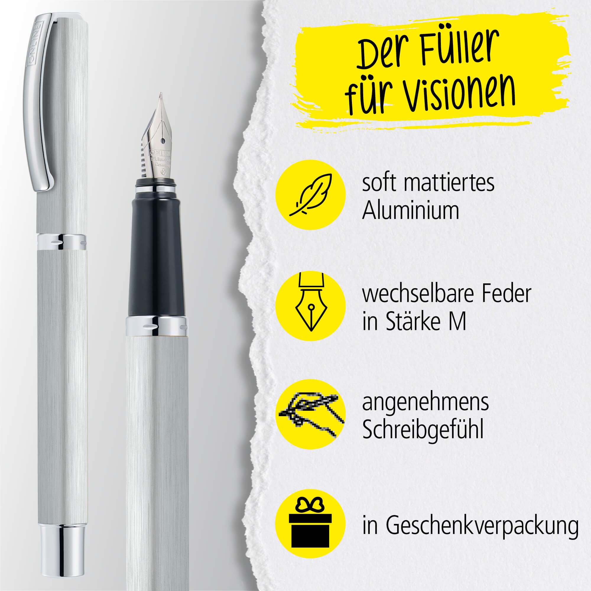 Füller Vision Classic Silver (M)