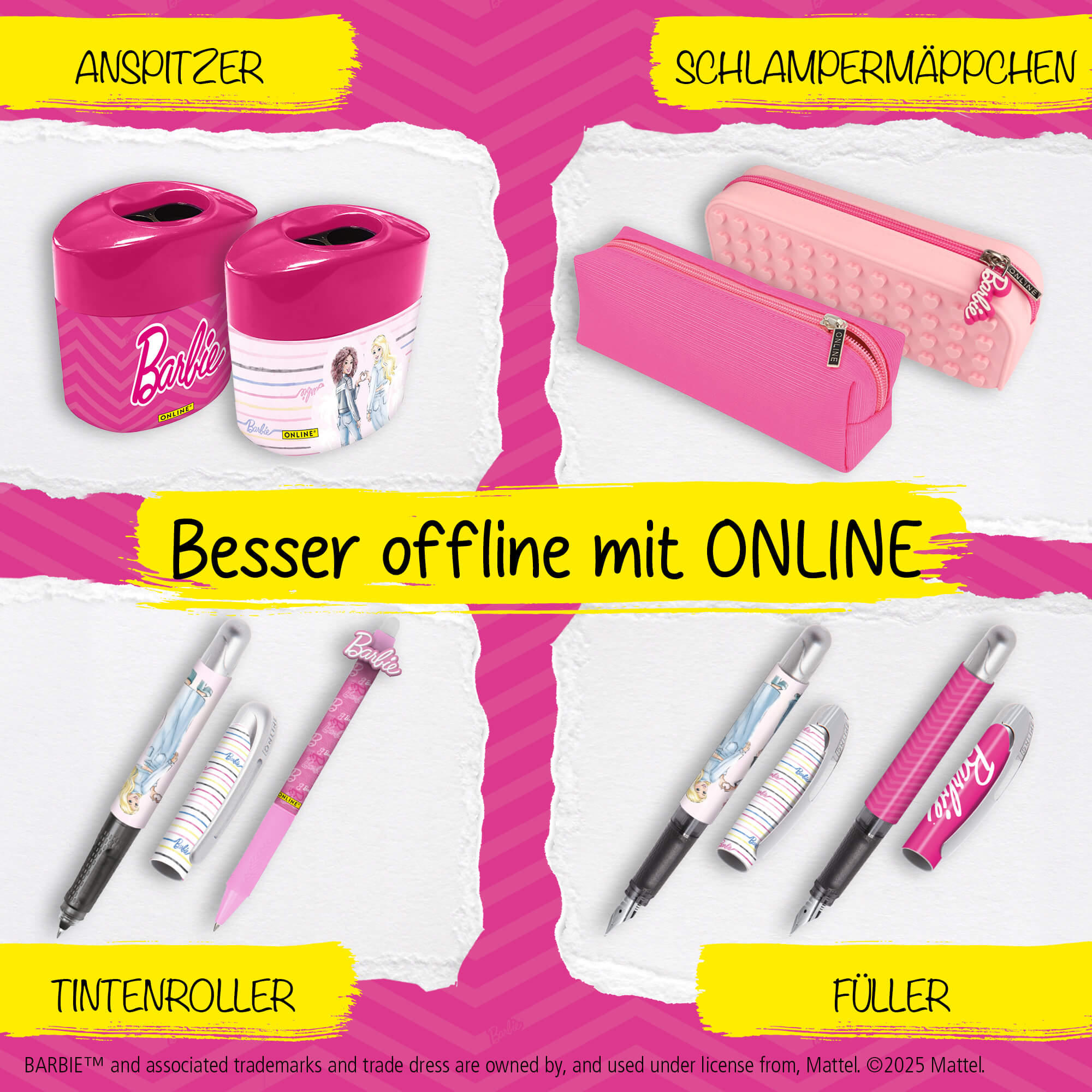 Rollerball College Barbie Pink