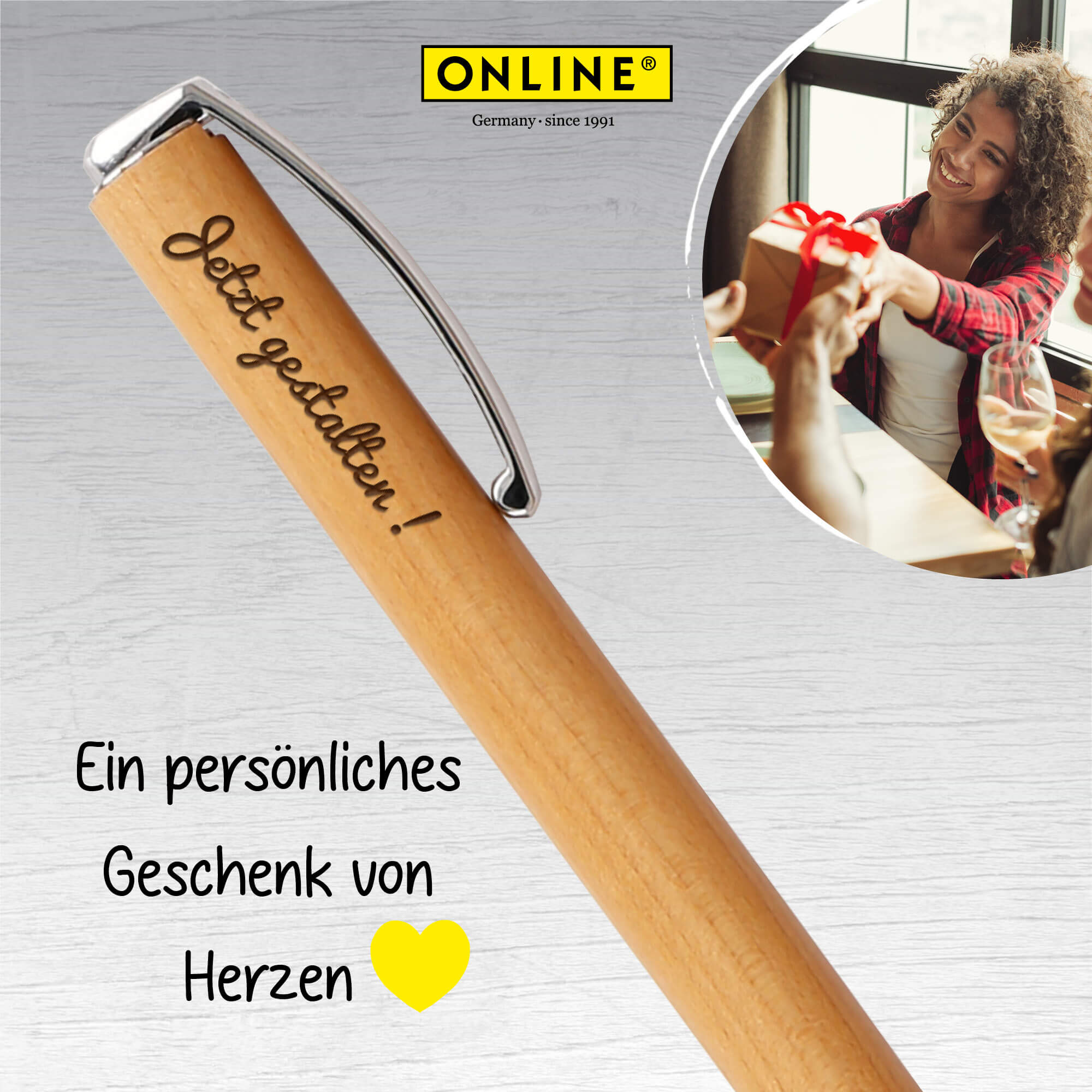 Kugelschreiber Vision Nature Maple mit Gravur