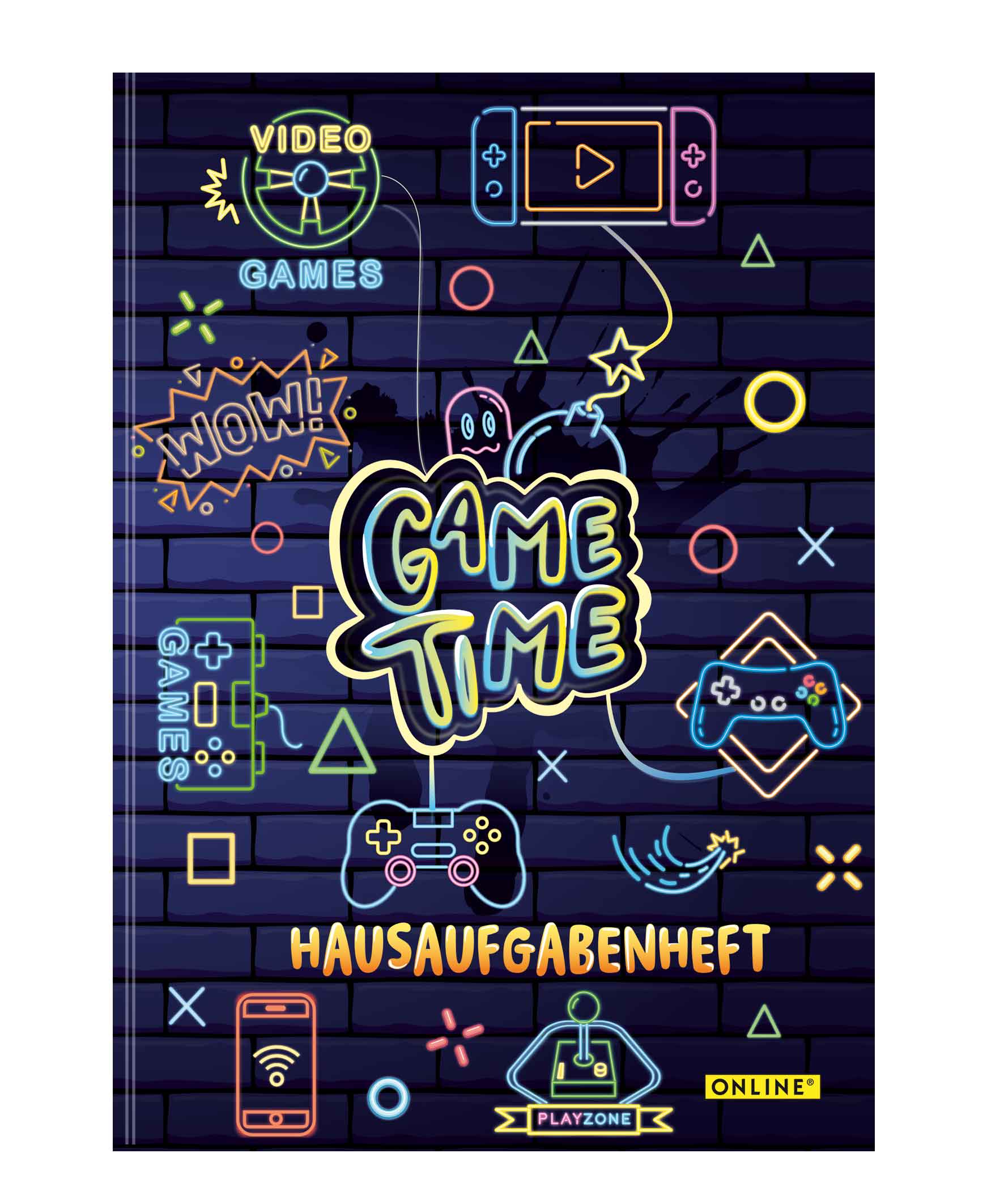 Hausaufgabenheft DIN A5 Game Time