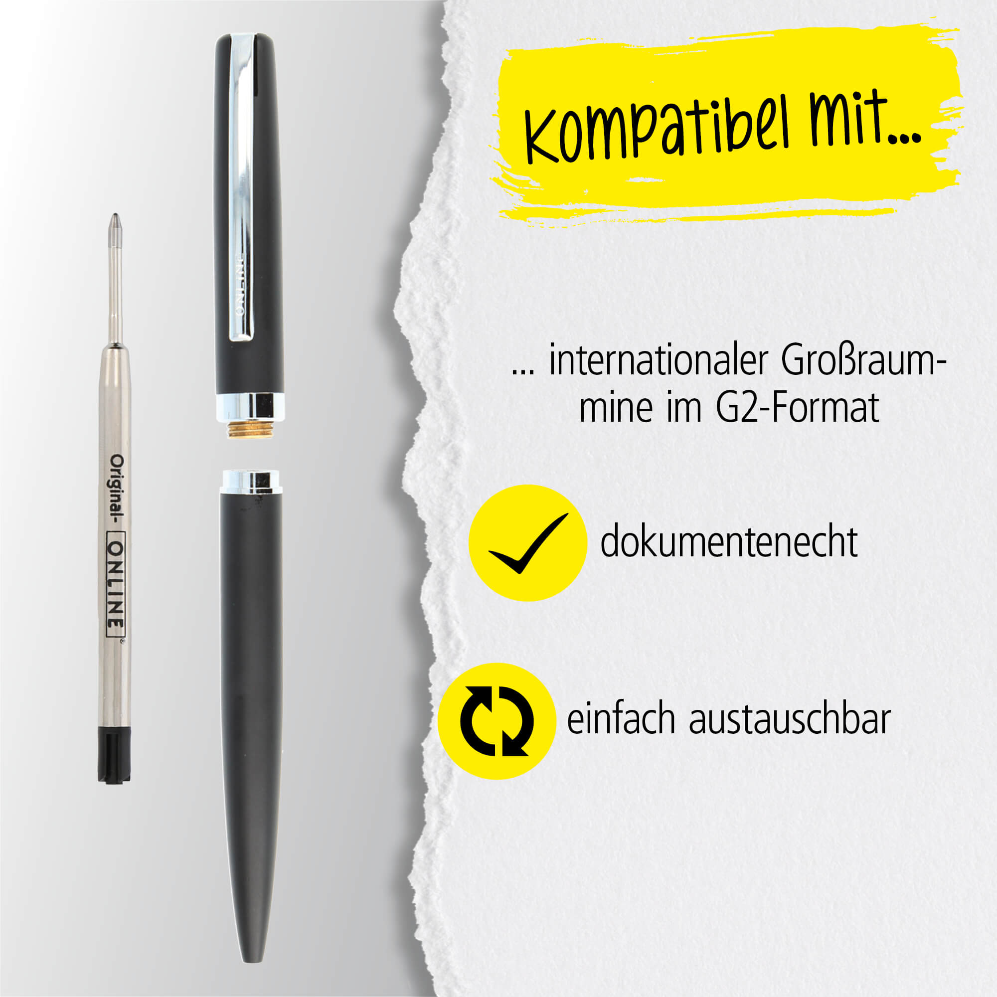 Drehkugelschreiber Eleganza Classic Black