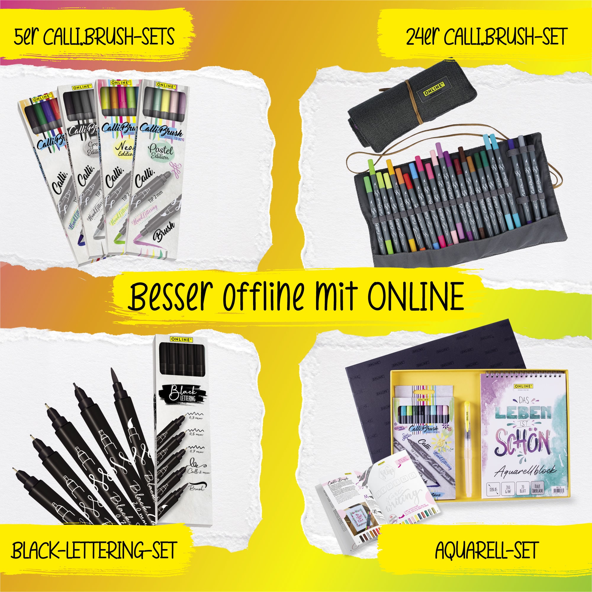 Calli.Brush Pens 5er Set Neon