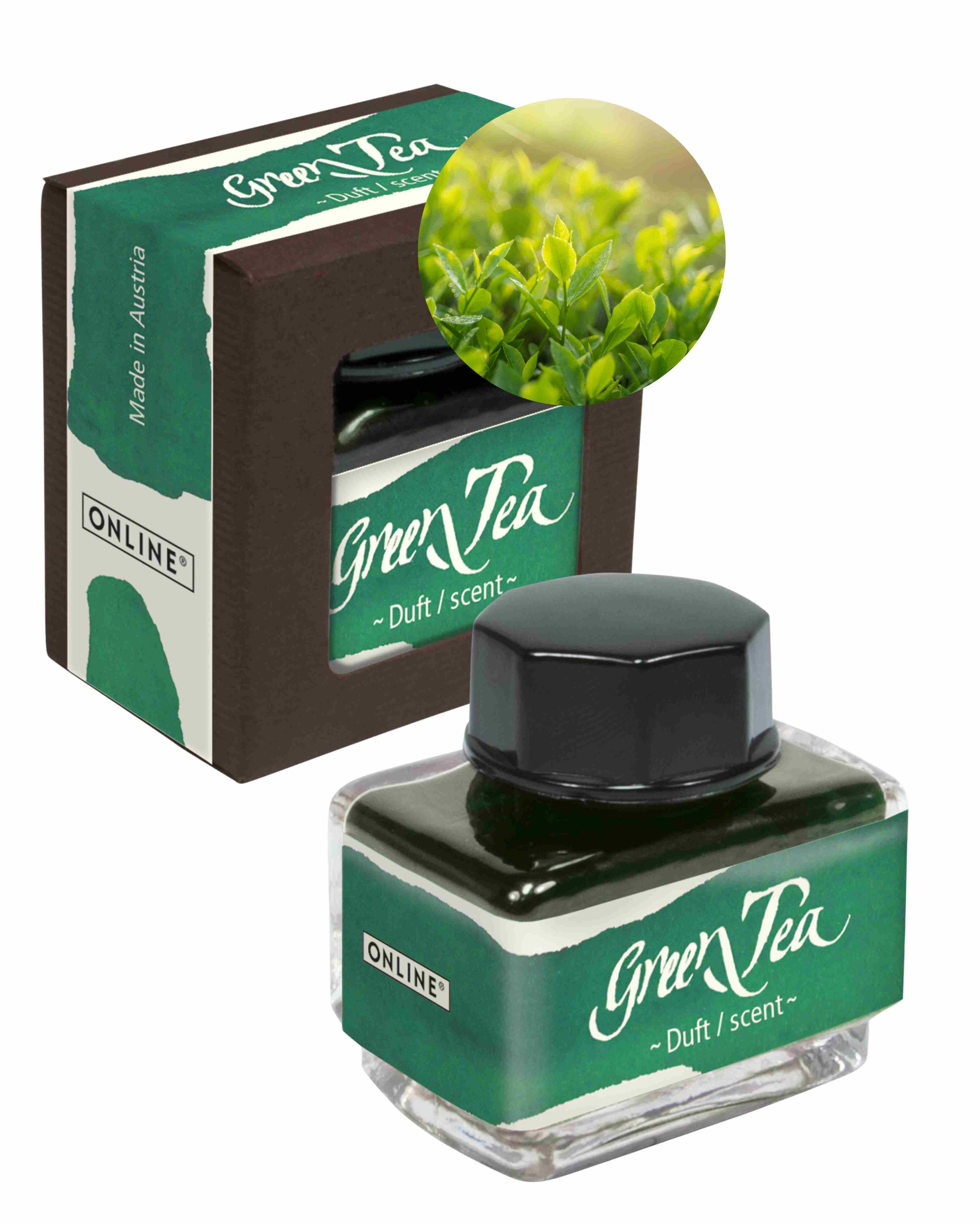 Tinte der Sinne Smaragd Grün 15 ml mit Duft - Aroma Grüner Tee