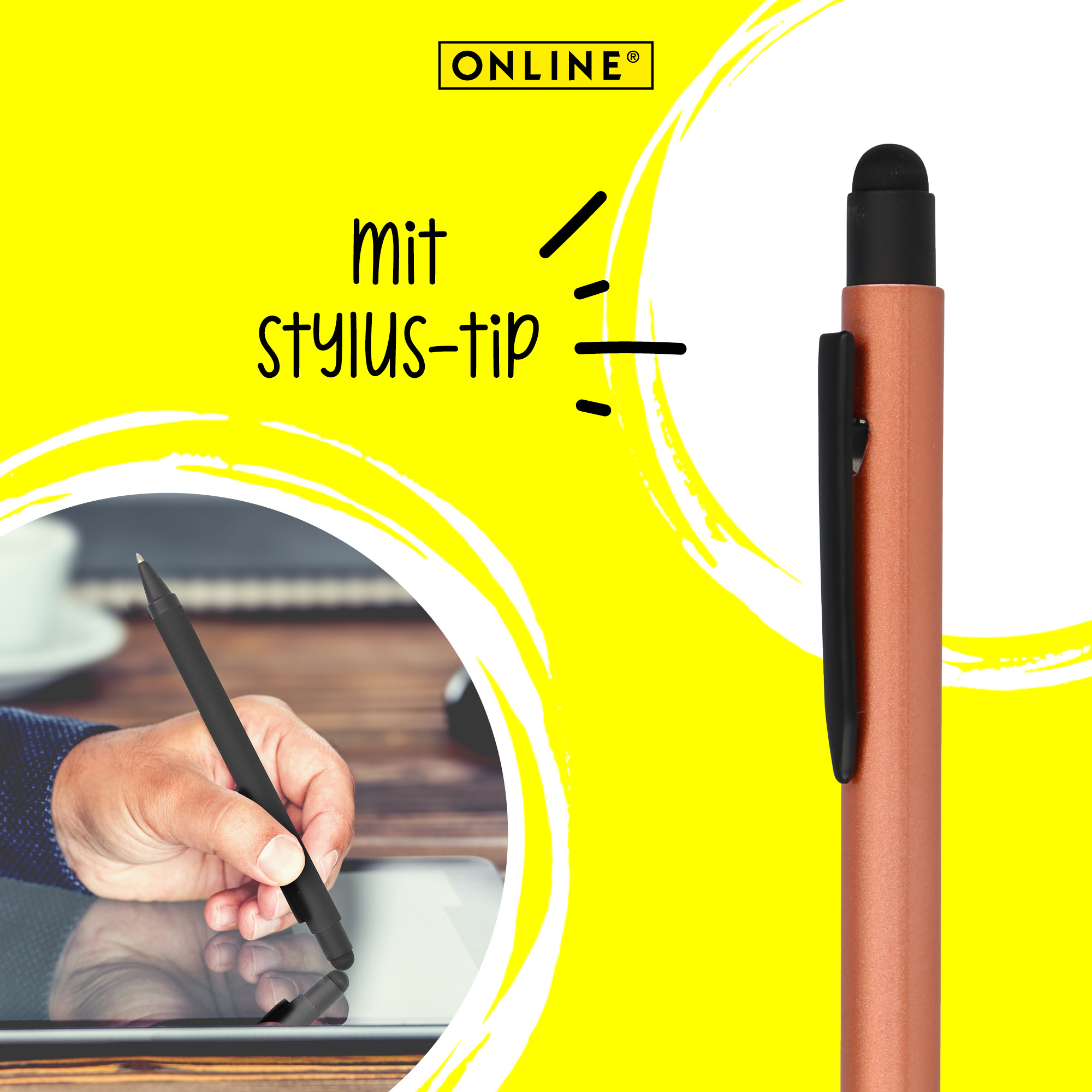 Kugelschreiber ALU Stylus Rosegold