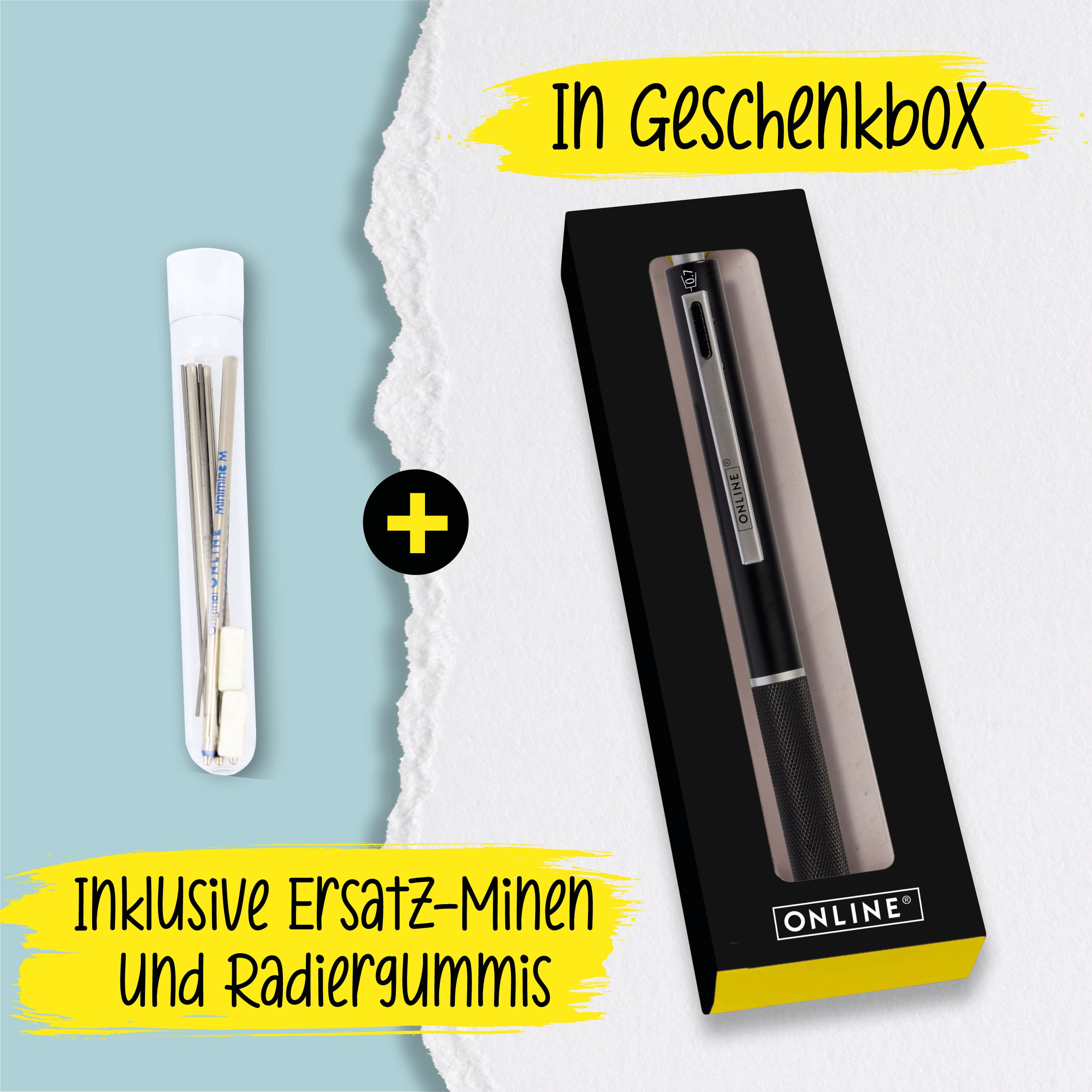 Multipen 4-in-1 Black, inkl. Ersatzminen in Box