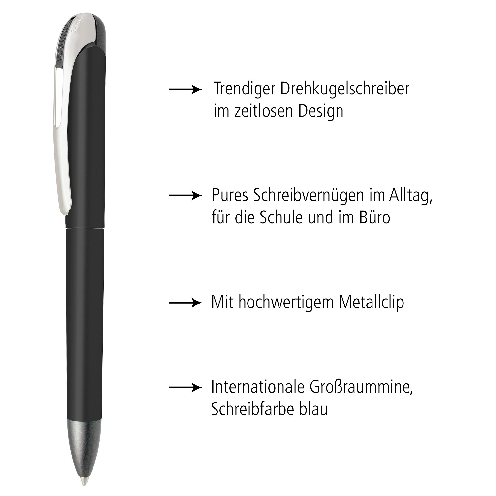 Drehkugelschreiber College Black