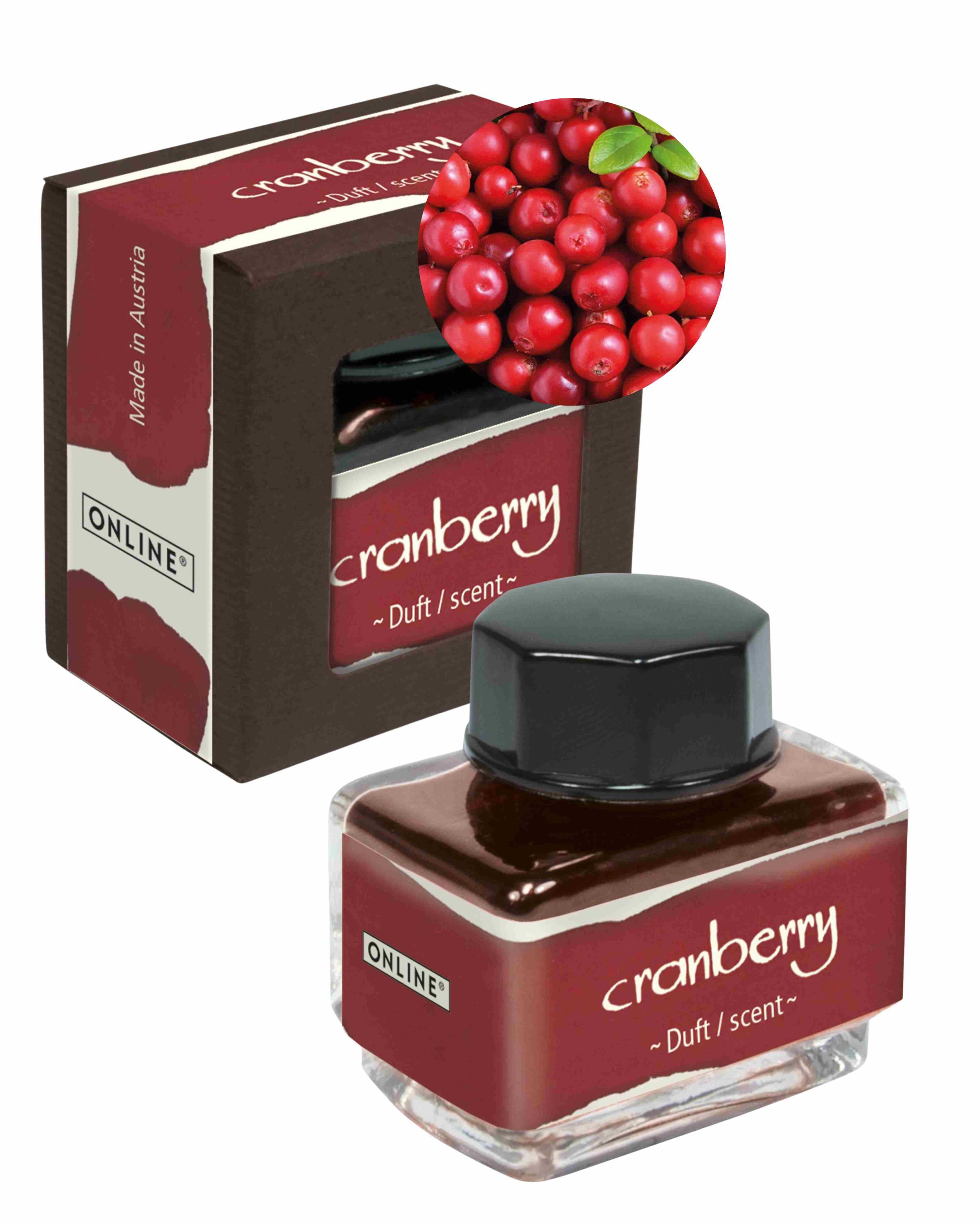Tinte der Sinne Rot 15 ml mit Duft - Aroma Cranberry