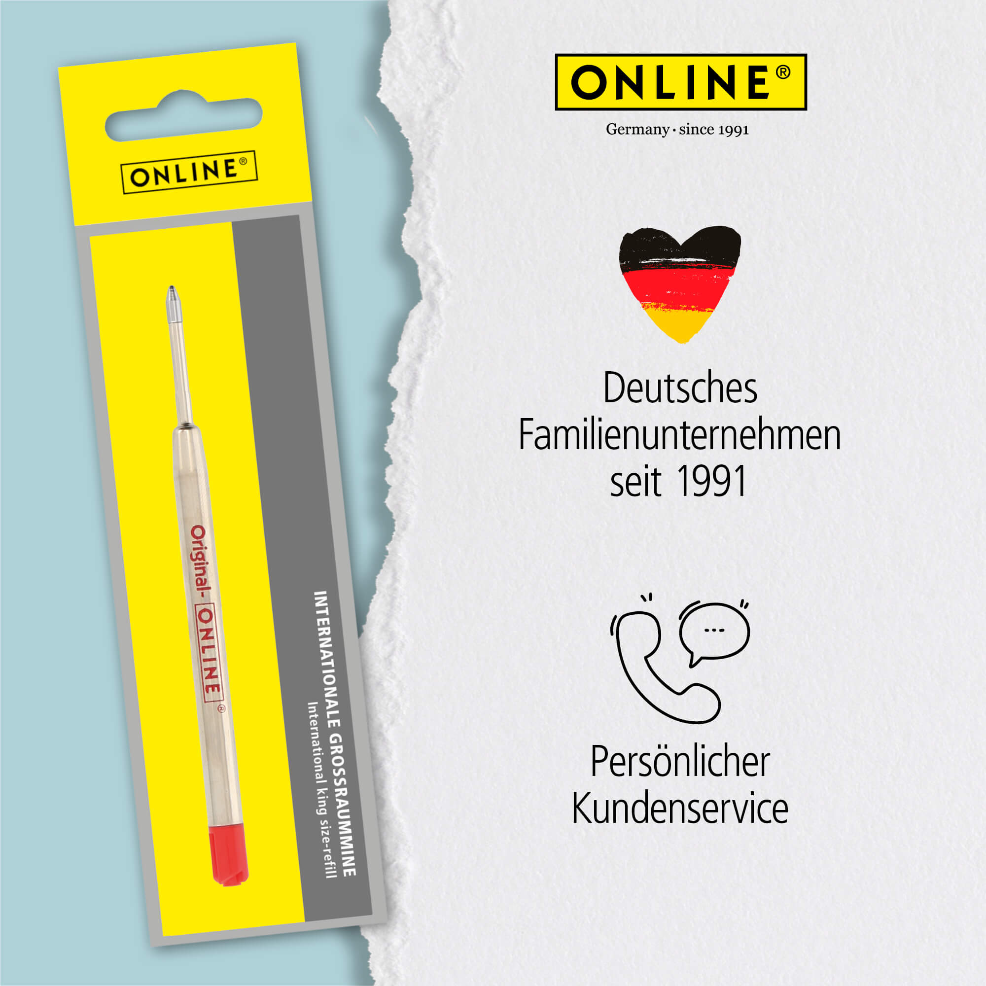 Kugelschreibermine - Internationale Großraummine M, Rot