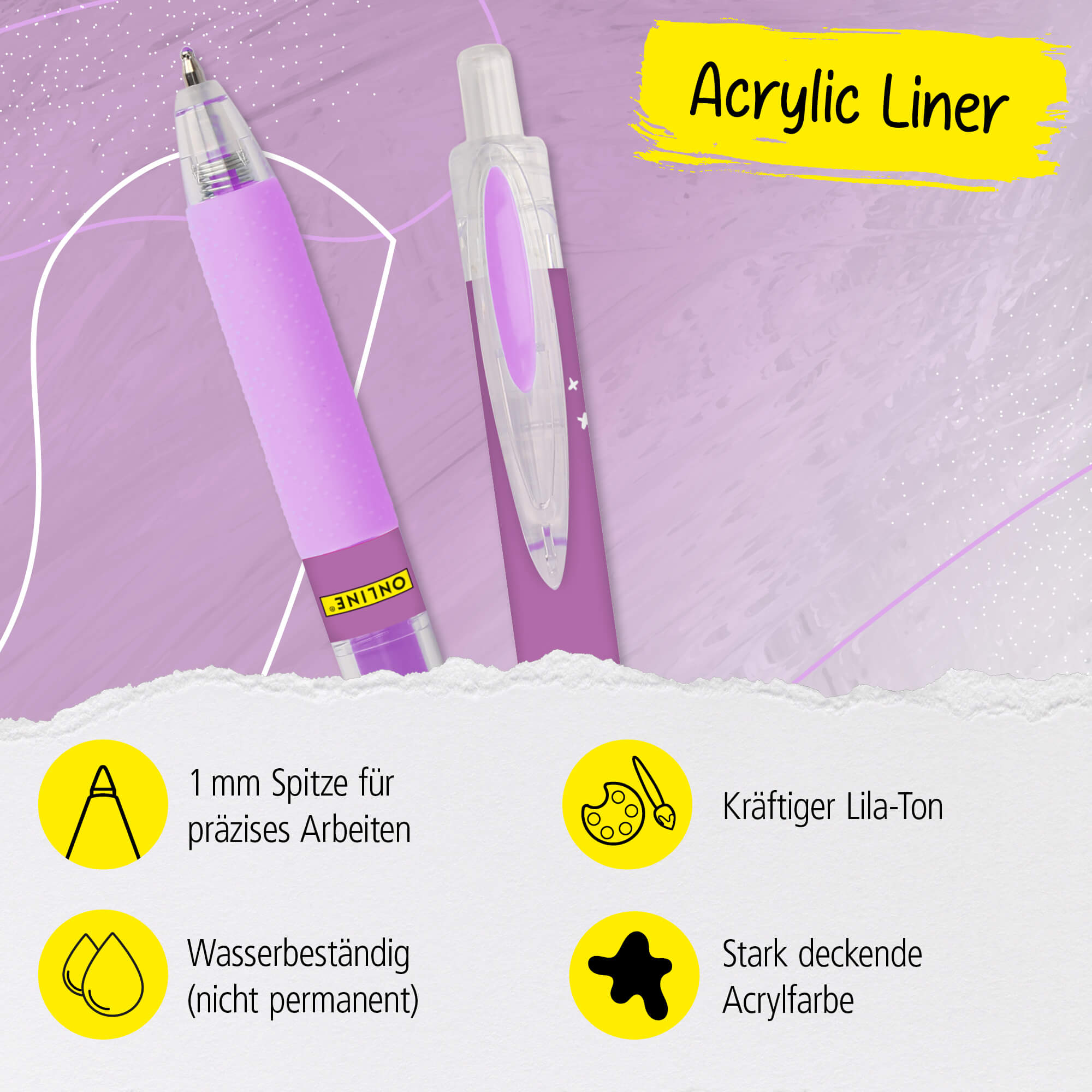 Acrylic Liner Lilac