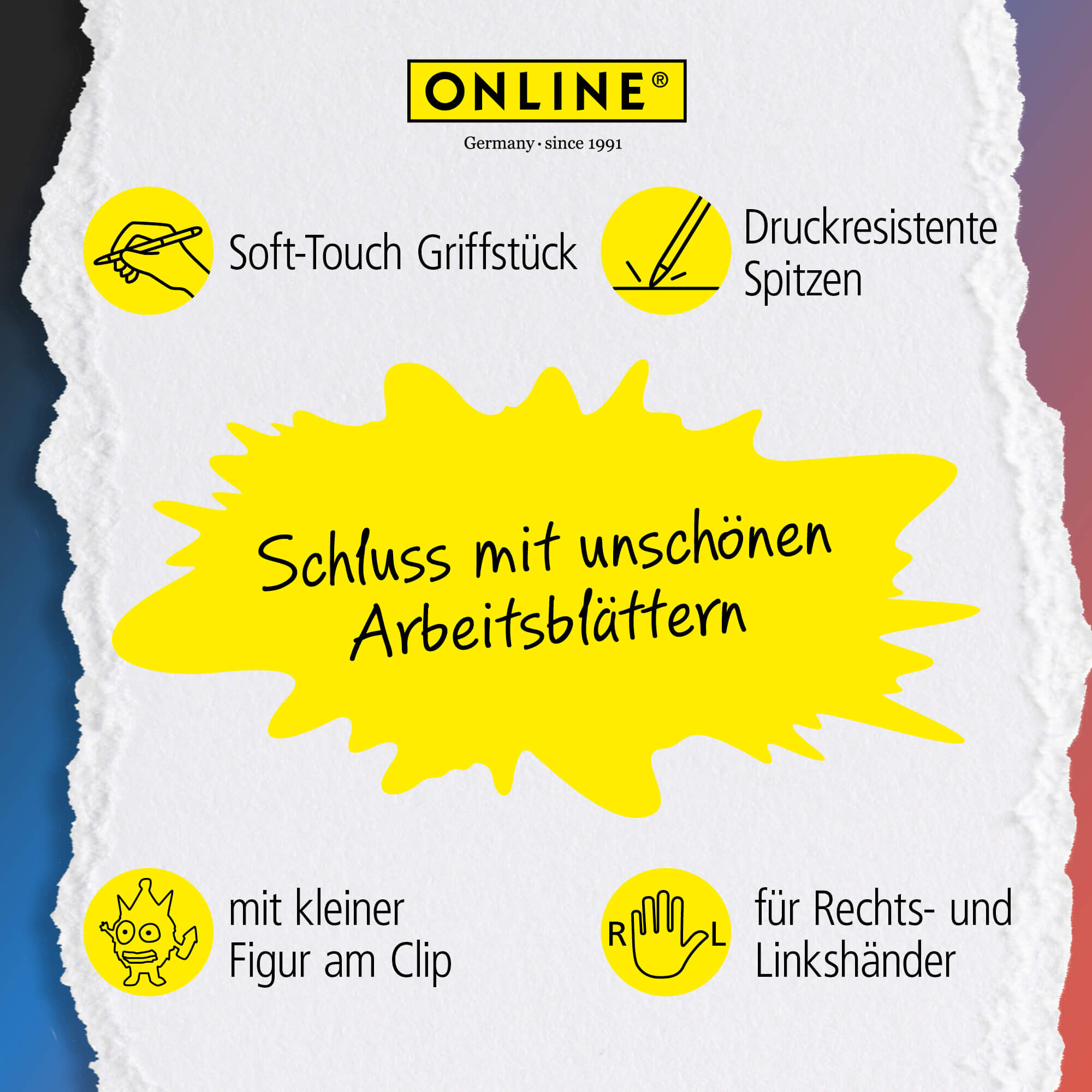 Radierbare Gelschreiber ONLINE magiXX Fun Masters of the Universe, 3 Stück
