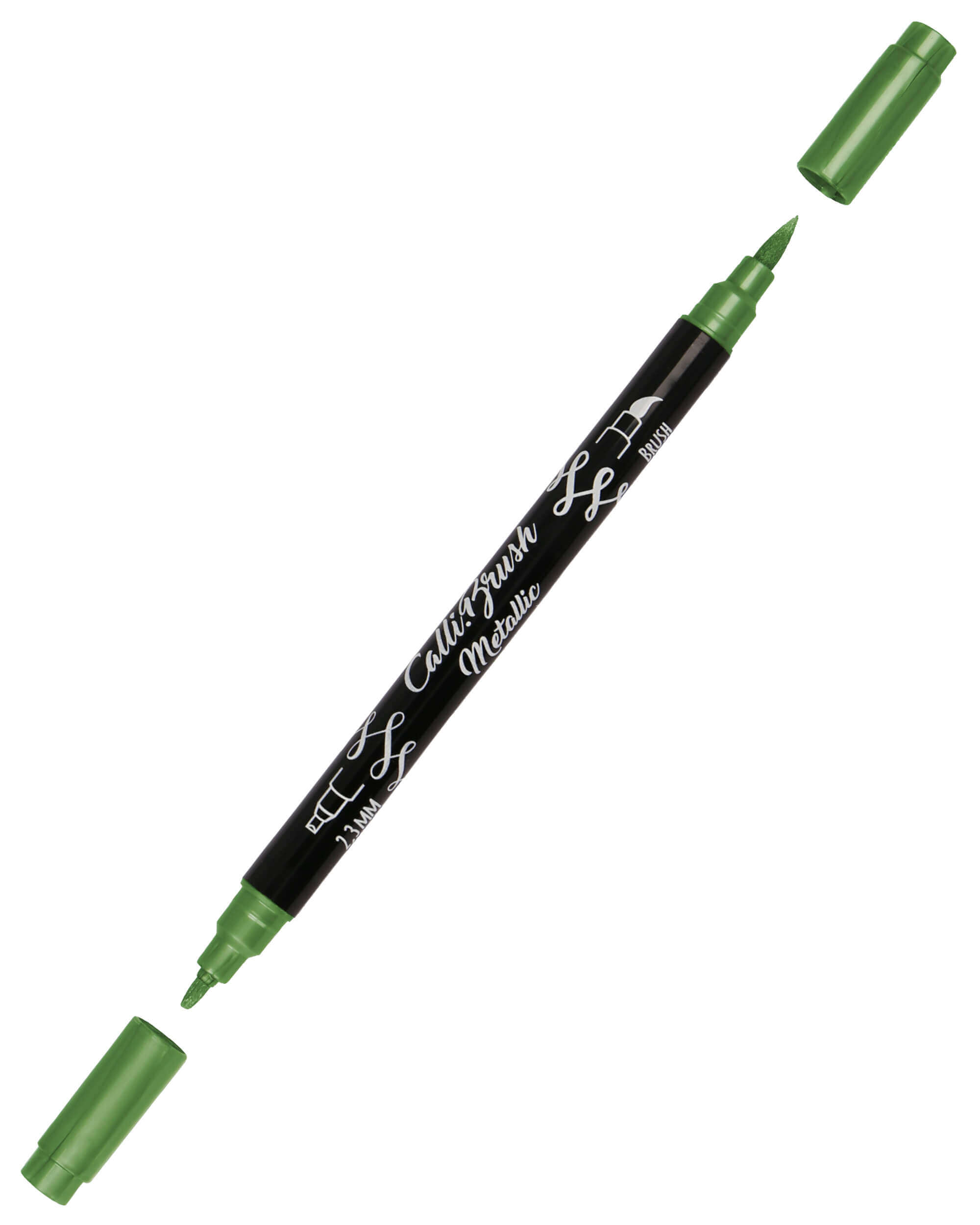 Calli.Brush Pen Metallic Green