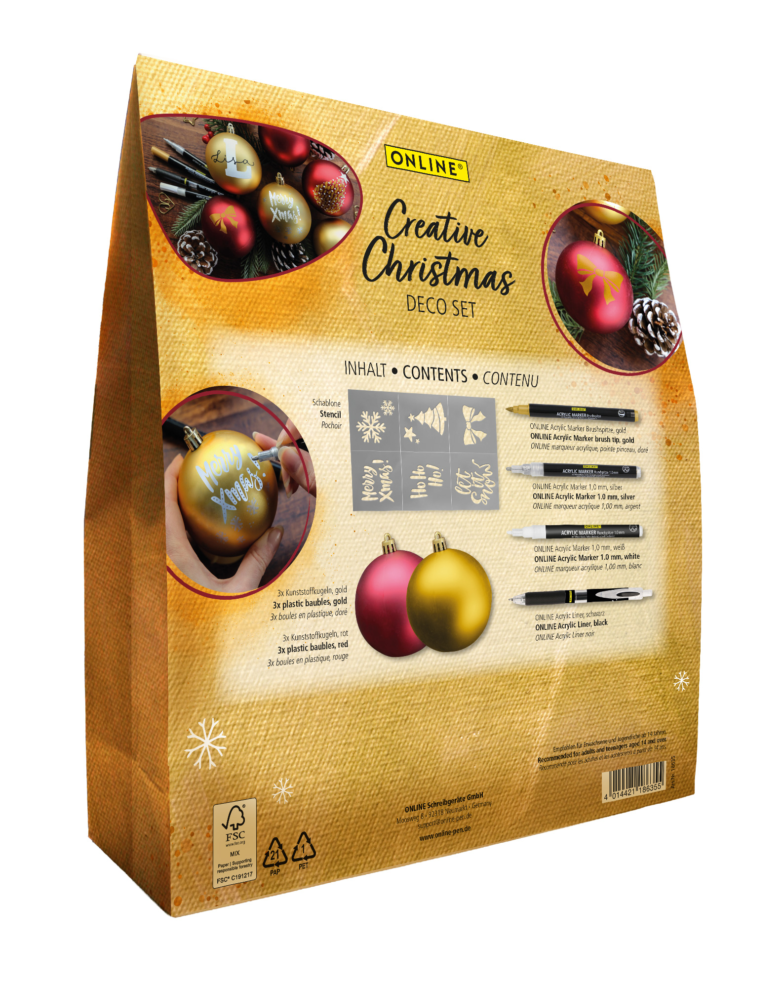 Set Christbaumkugeln DIY
