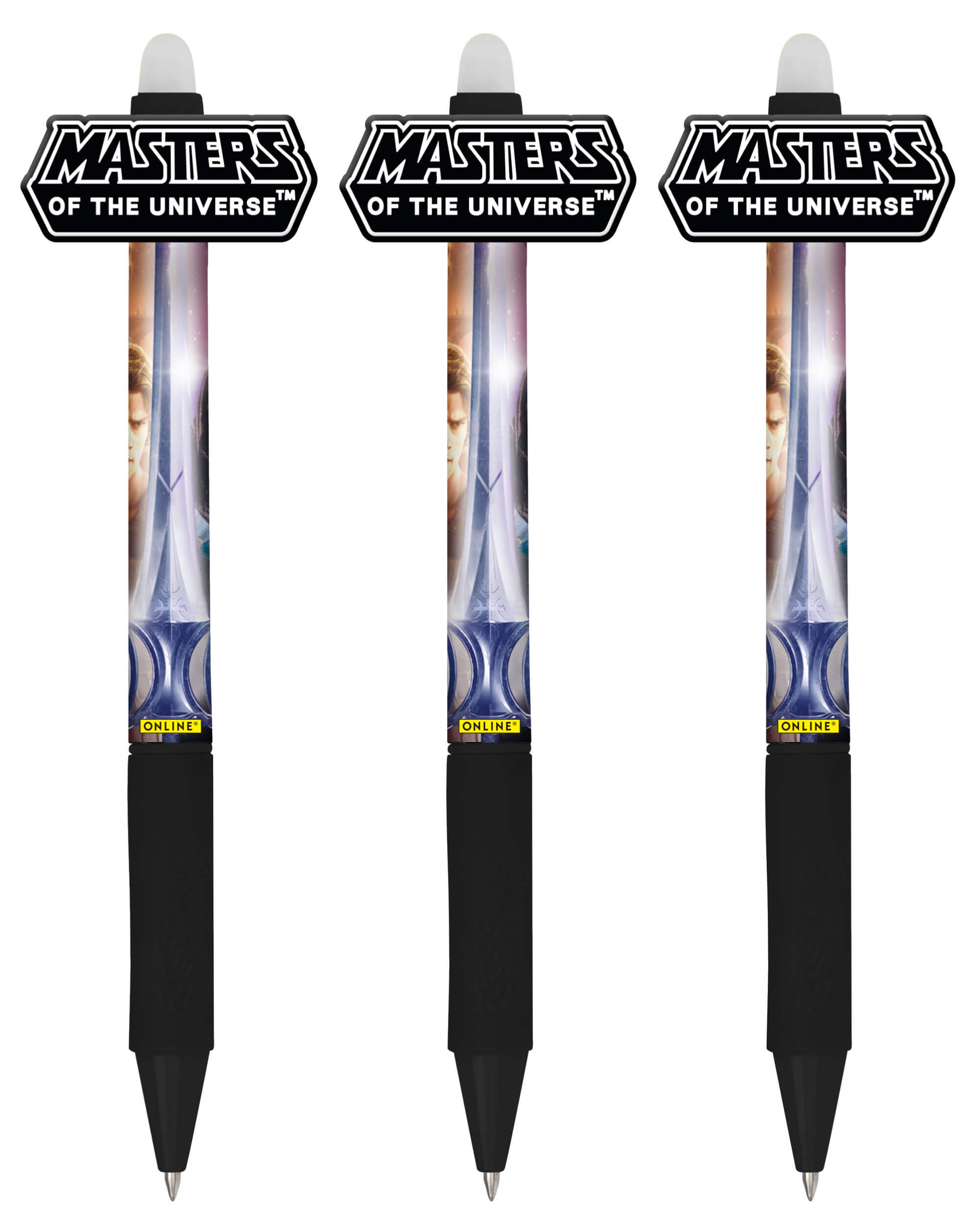 Radierbare Gelschreiber ONLINE magiXX Fun Masters of the Universe, 3 Stück