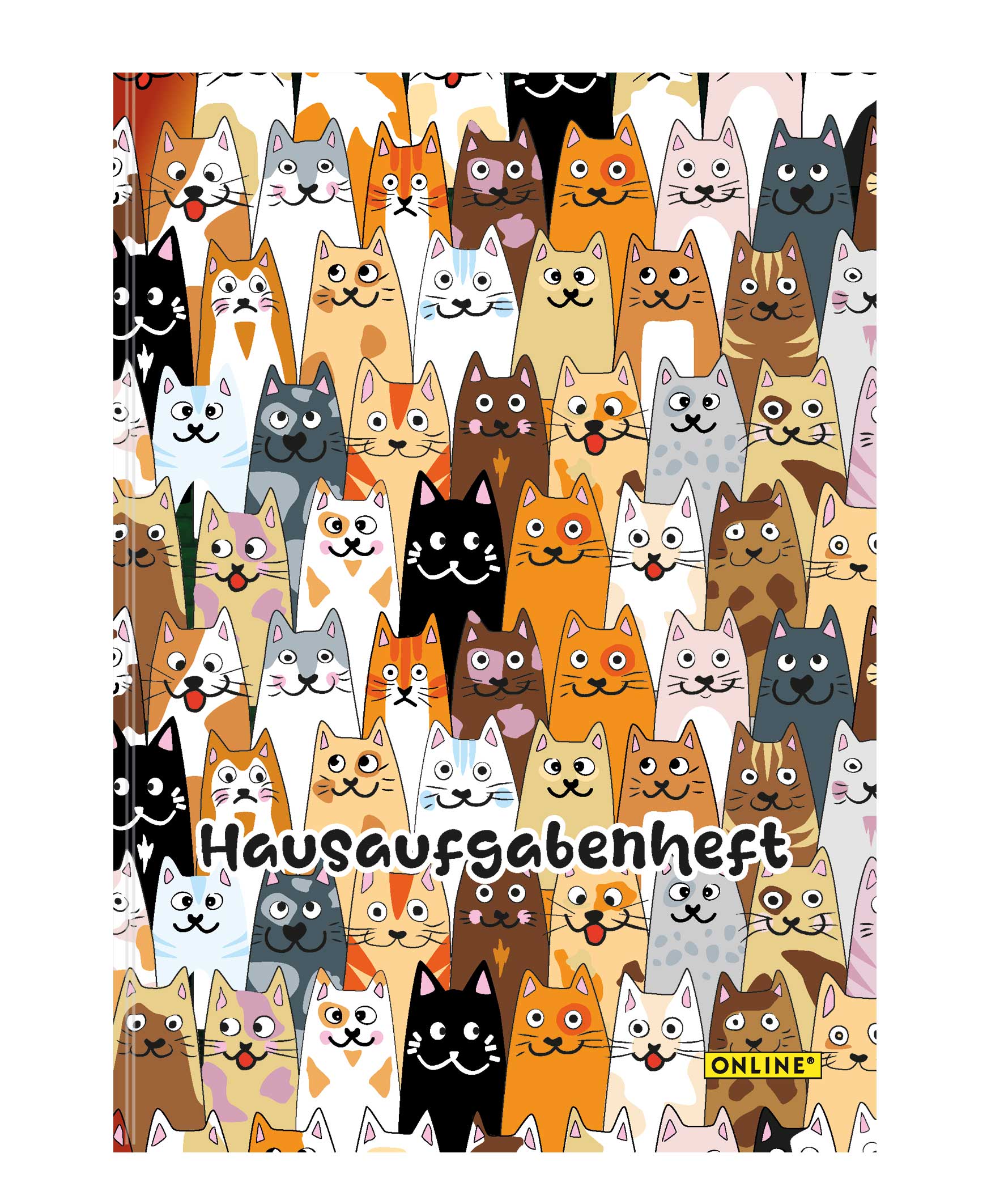 Hausaufgabenheft A5 Fluffy Cat