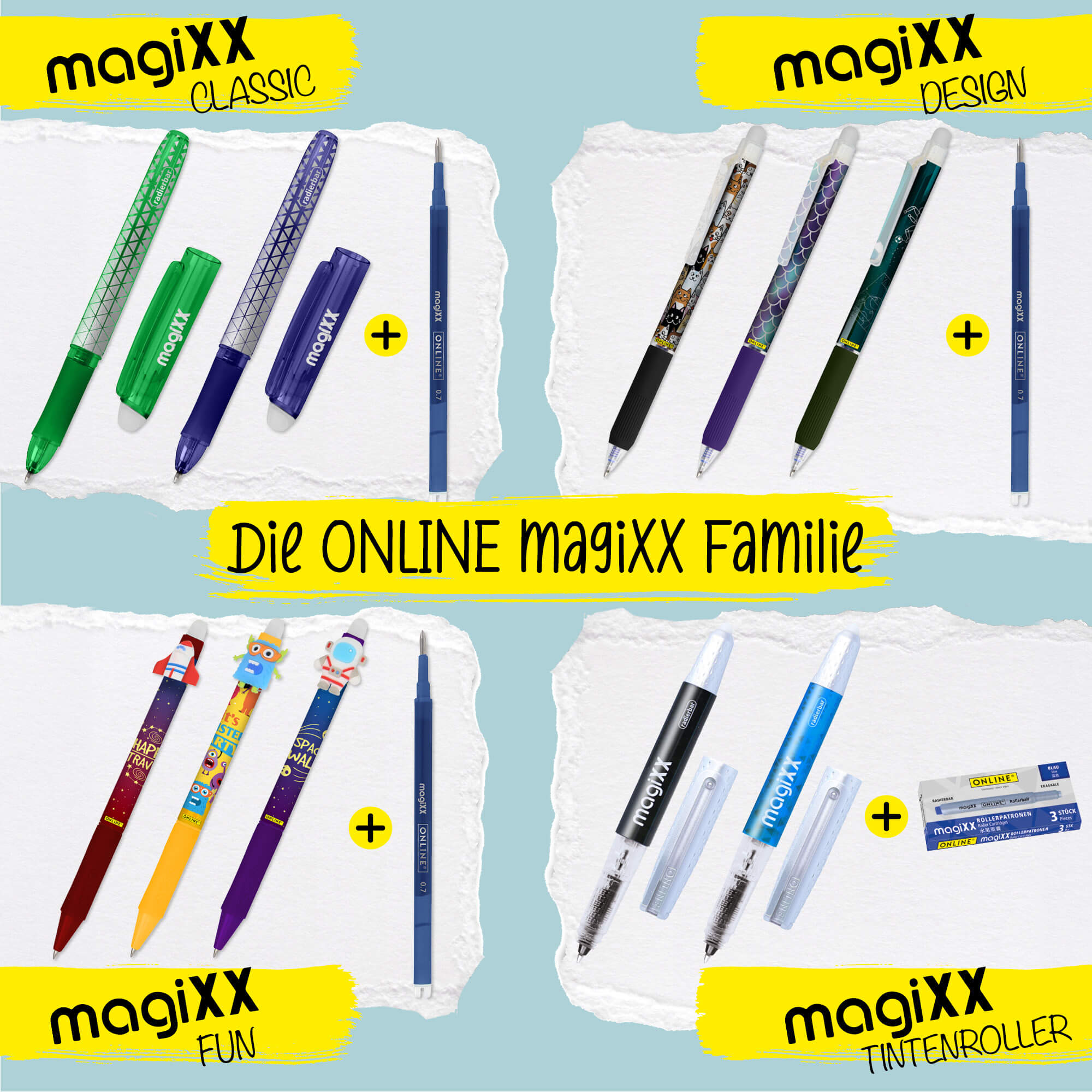 Radierbarer Füller ONLINE magiXX Deep Ocean