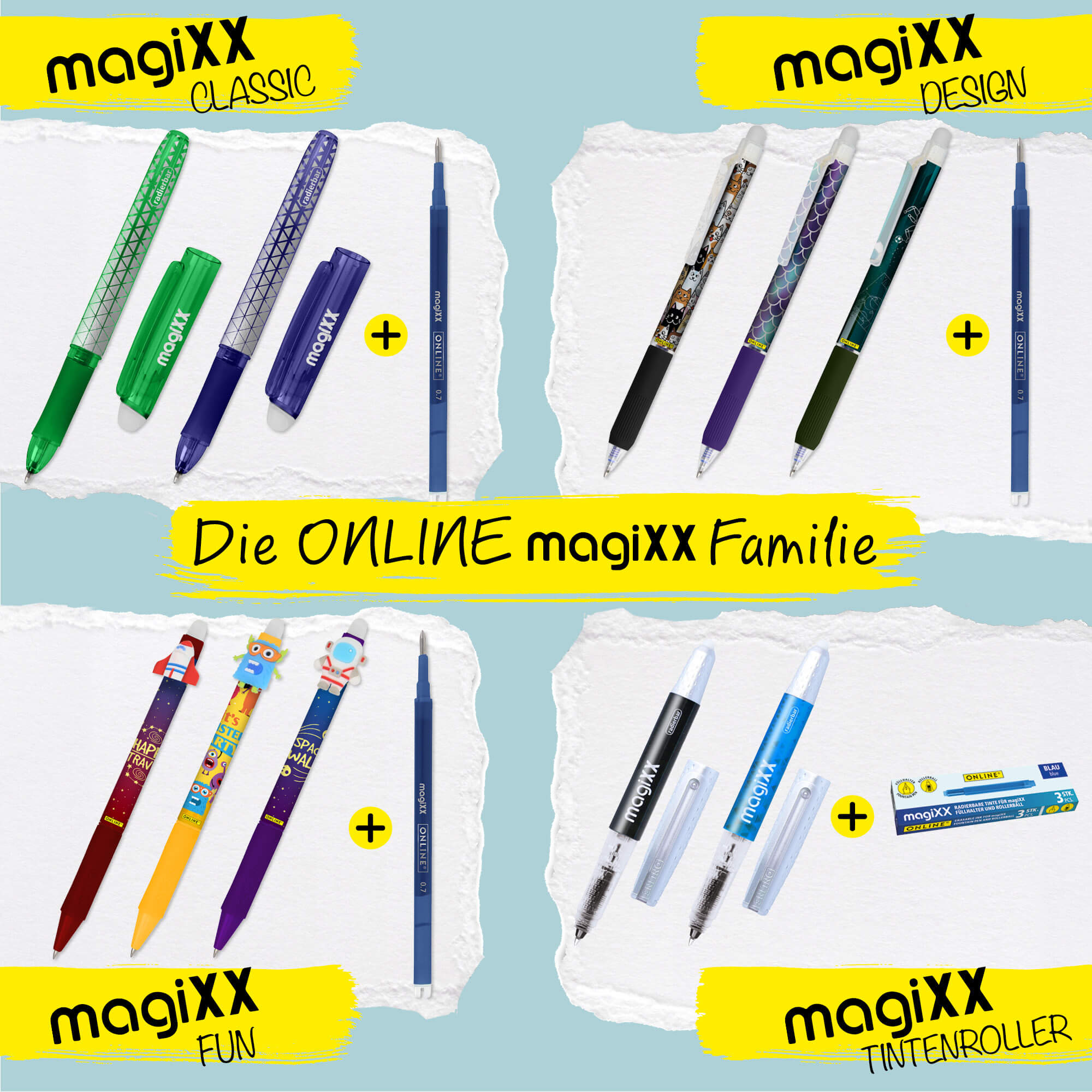 Radierbarer Füller ONLINE magiXX Deep Ocean