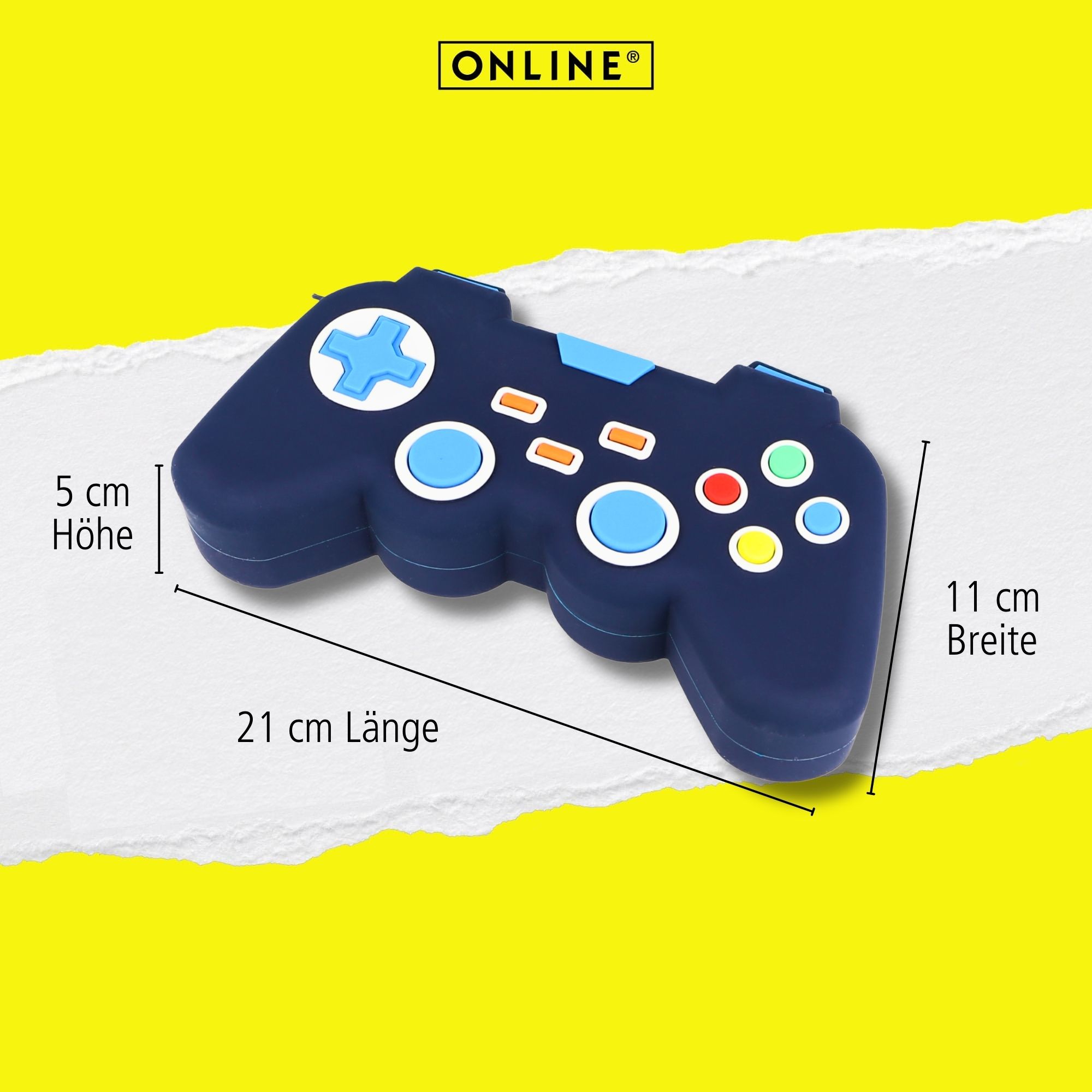 Premium-Schlampermäppchen im Gaming Design, Controller-Stifteetui