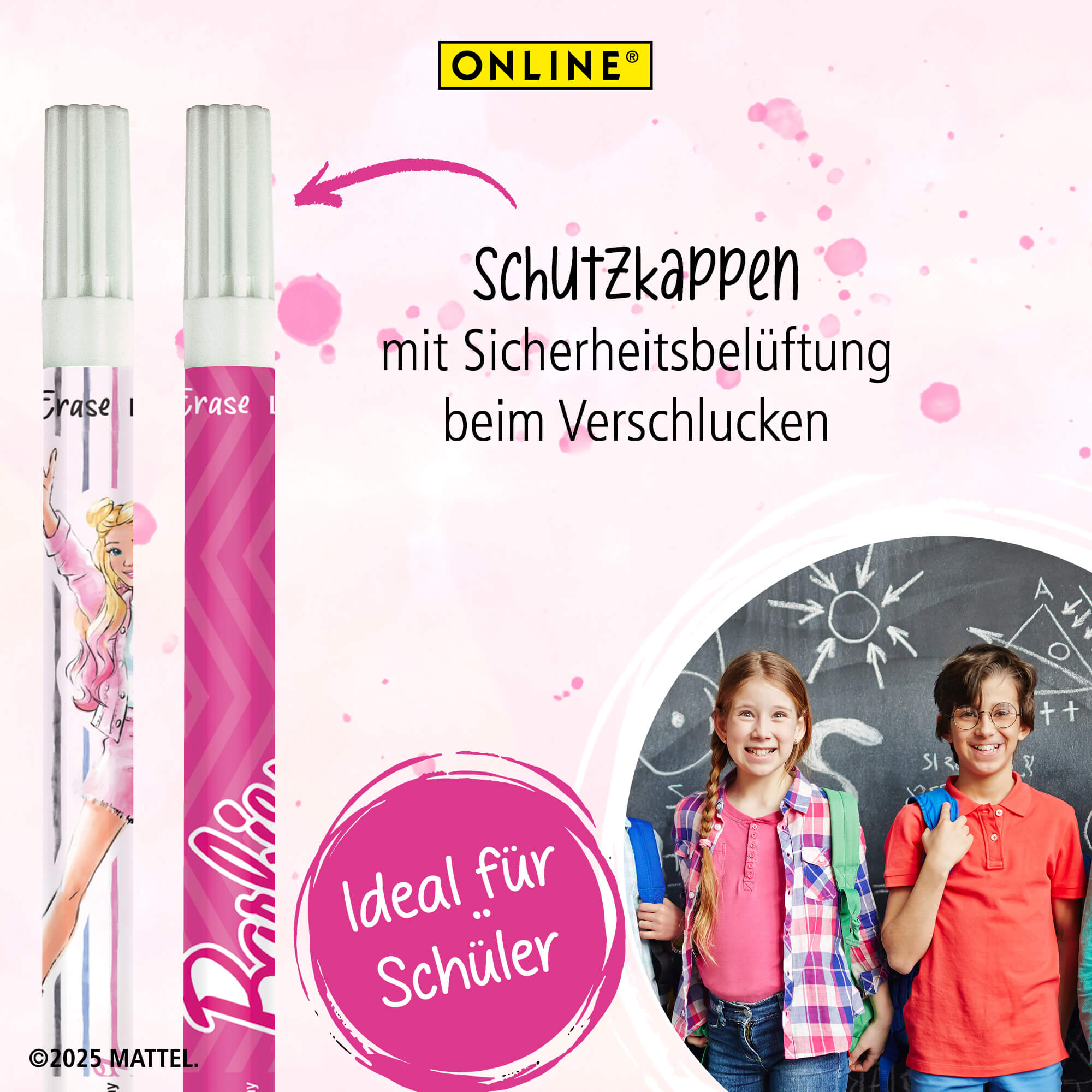 Vorteilspack Tintenlöscher Barbie, 6 Stück, limitierte Edition