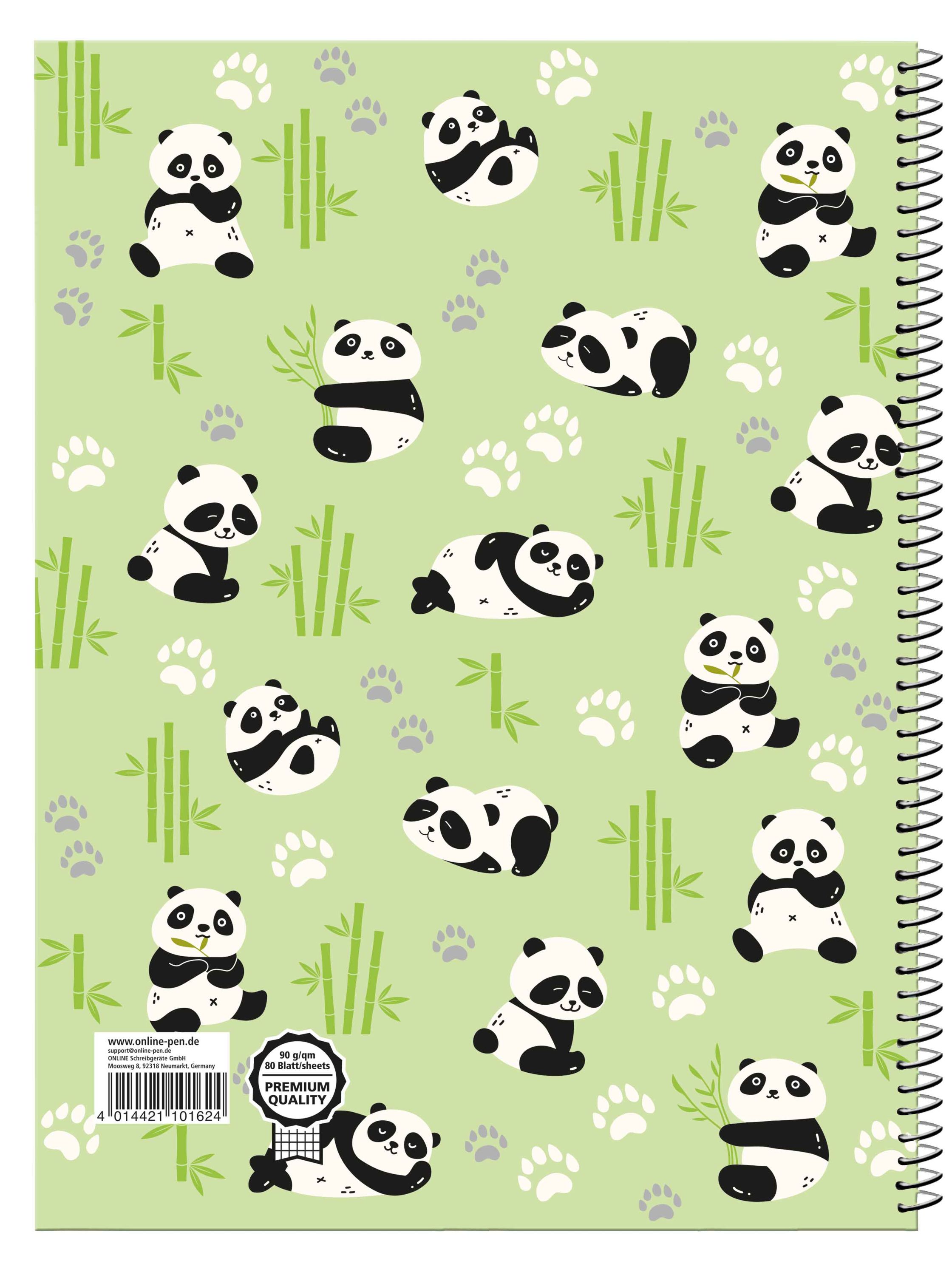 Collegeblock A4 Panda