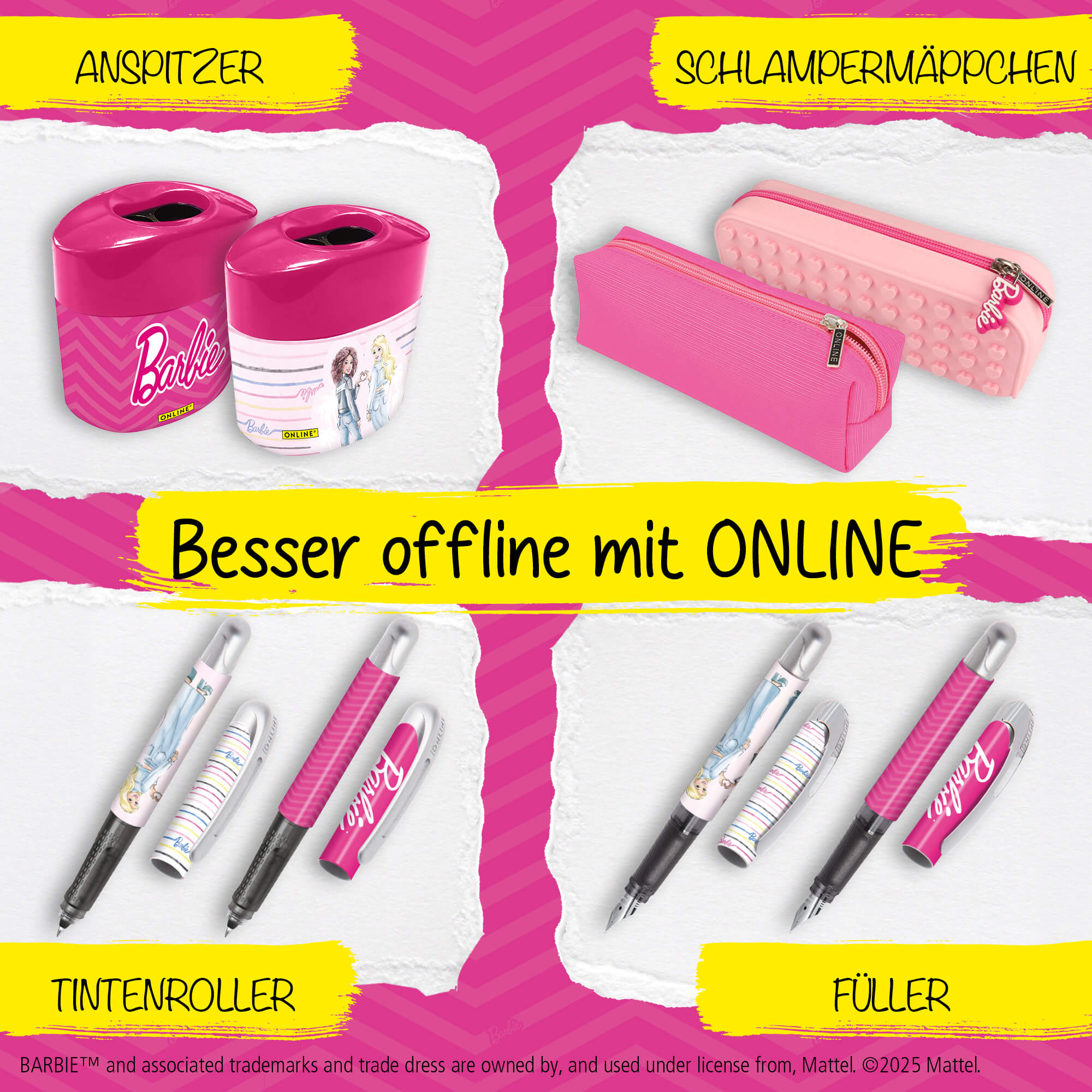 Gummizugmappe DIN A4 Barbie Pink