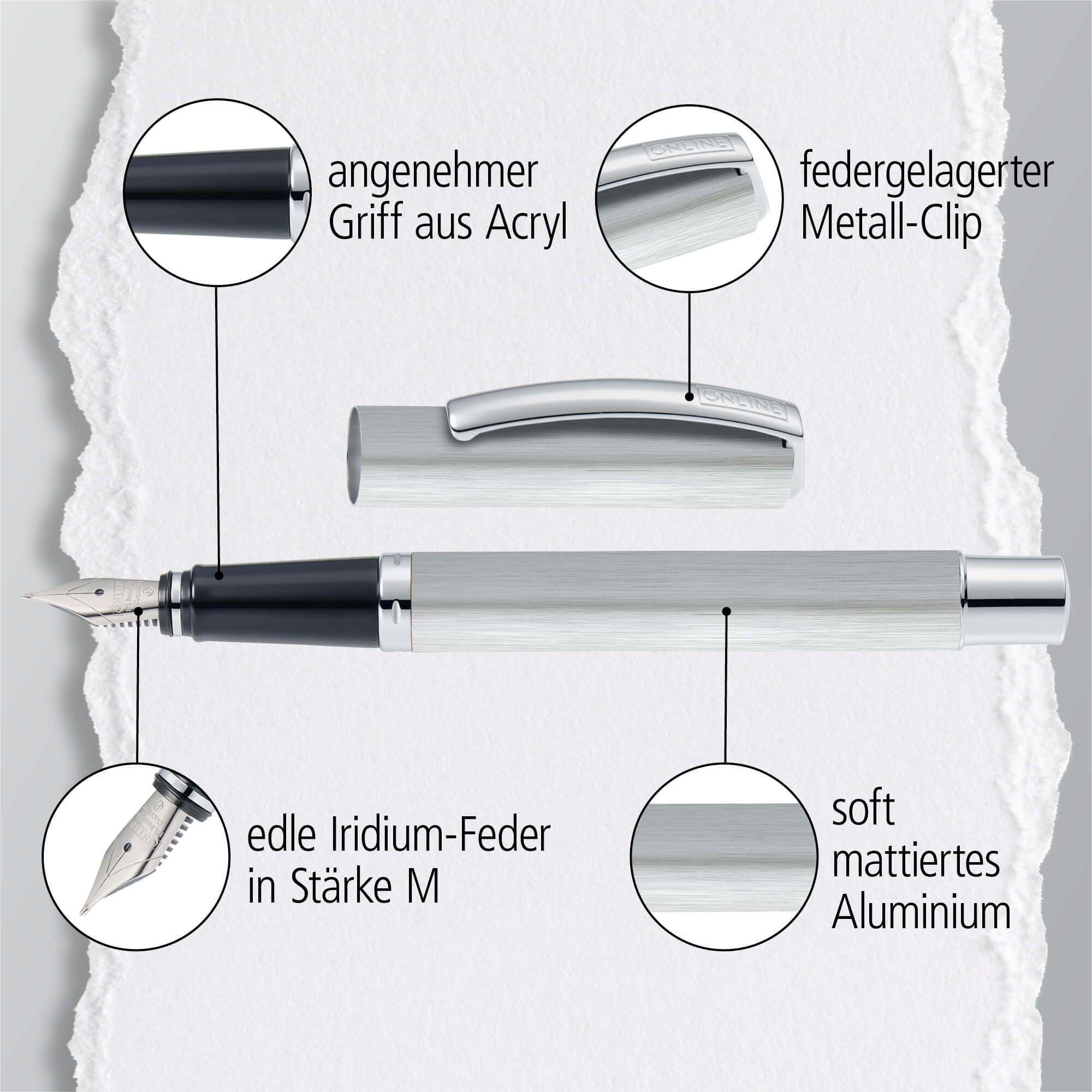 Füller Vision Classic Silver (M)