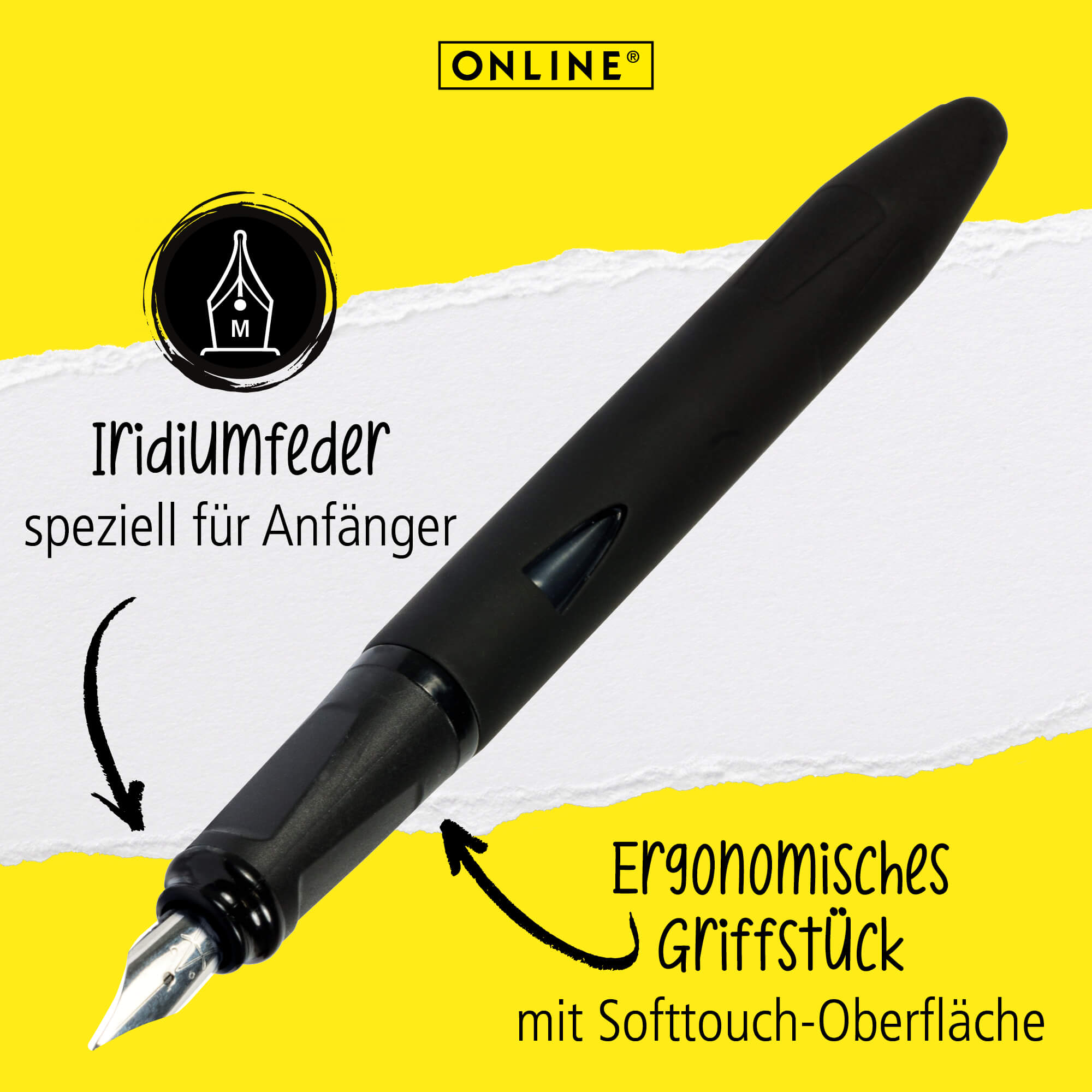 Schreiblernfüller Switch Starter Nero, mit Anfänger-Feder