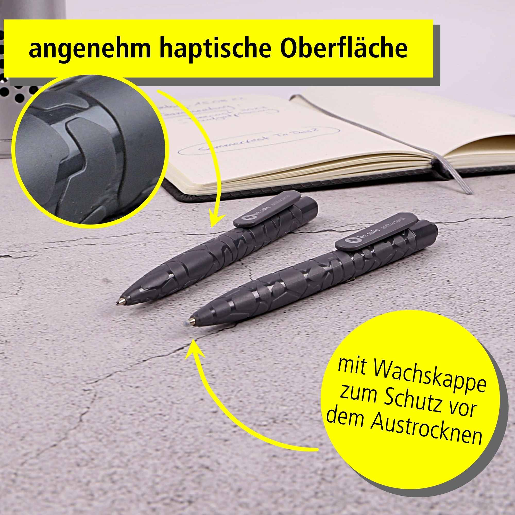 Kugelschreiber antibakteriell - Be.Safe 10er-Pack