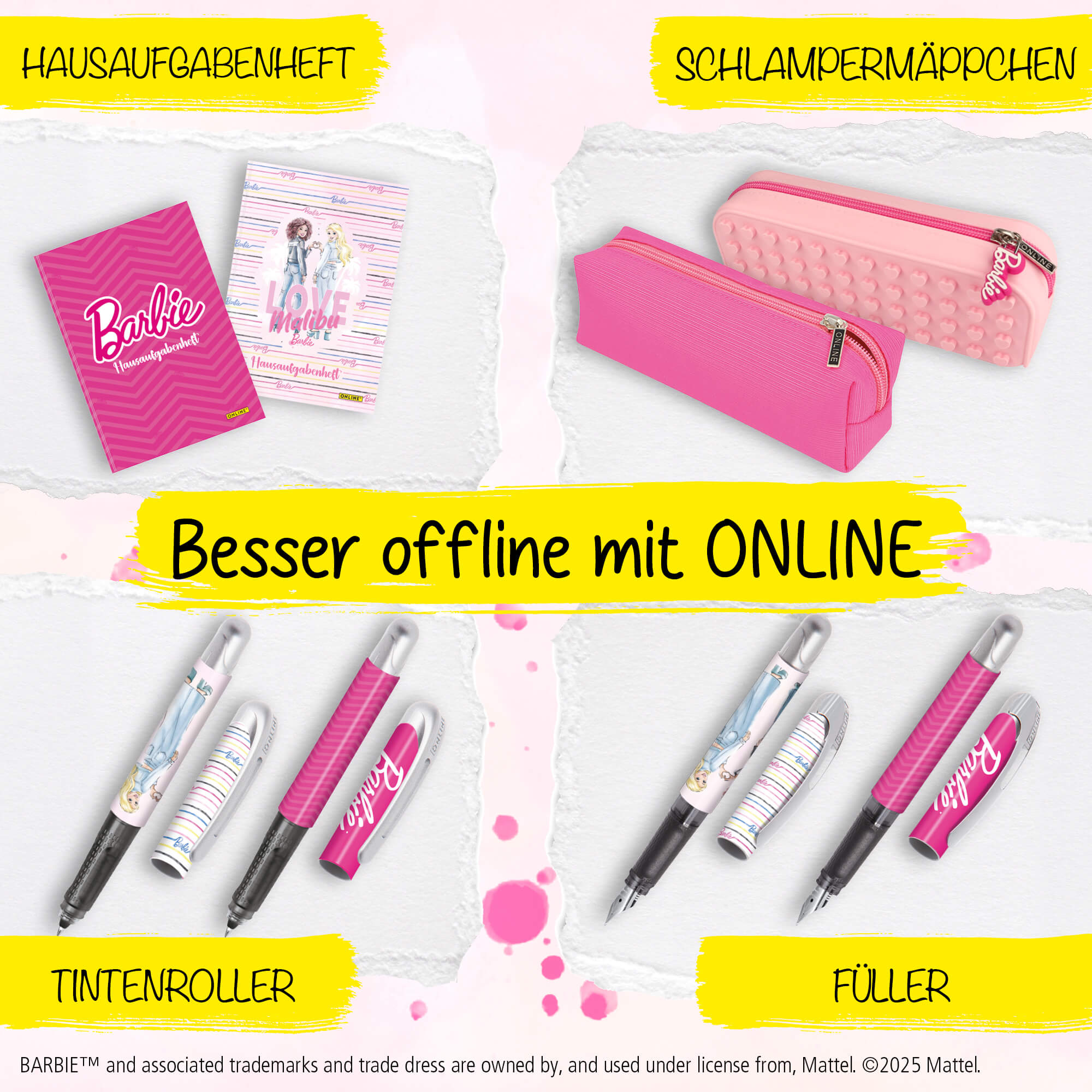 Schlampermäppchen Barbie Malibu