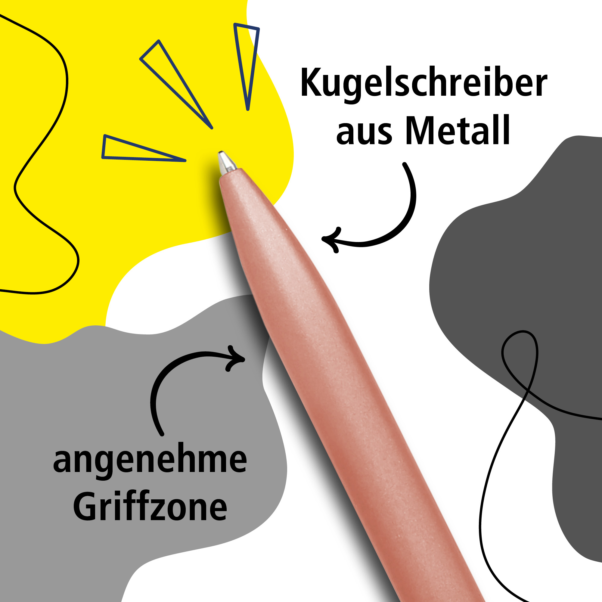 Drehkugelschreiber Octopen Rosegold