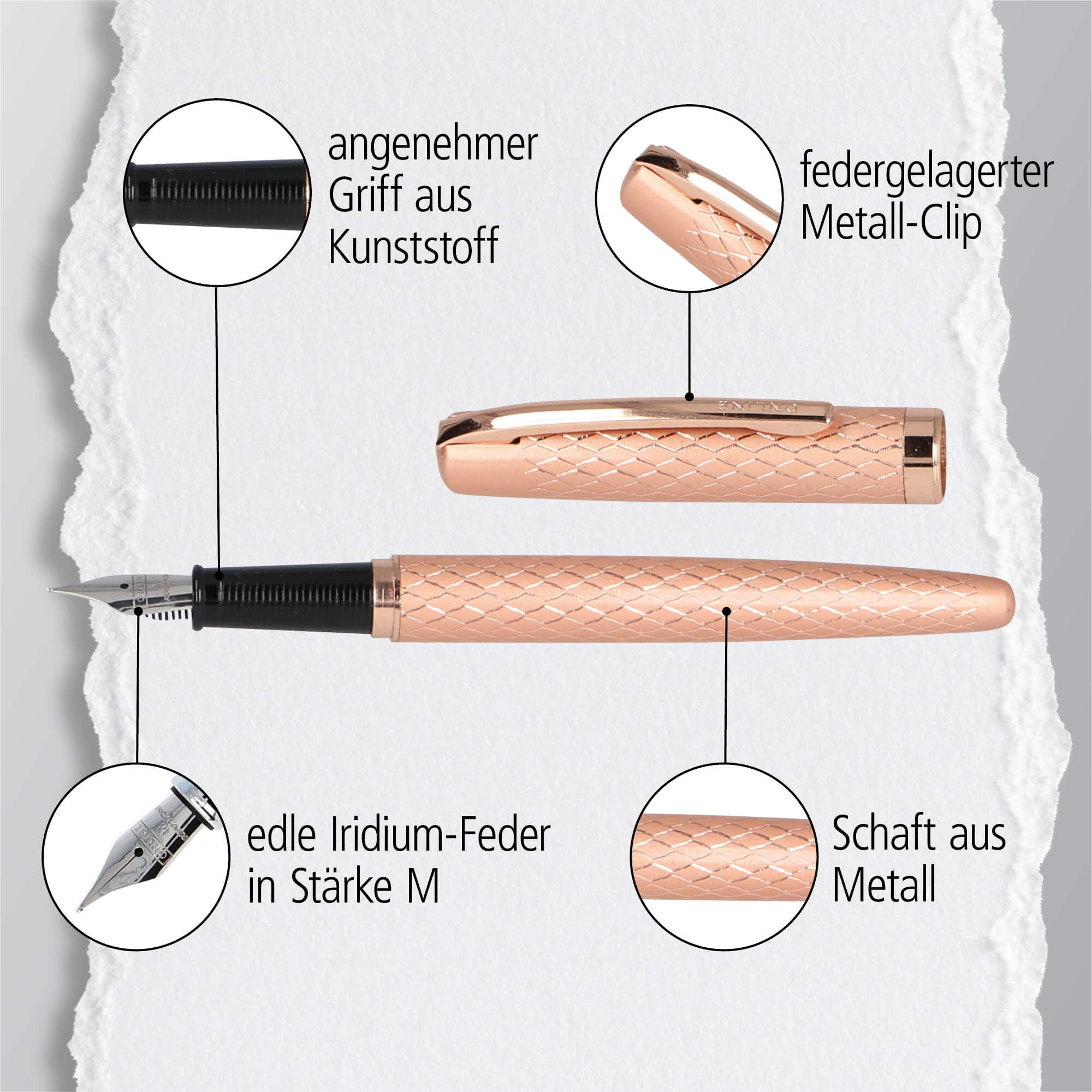 Füller Eleganza Diamond Rosegold