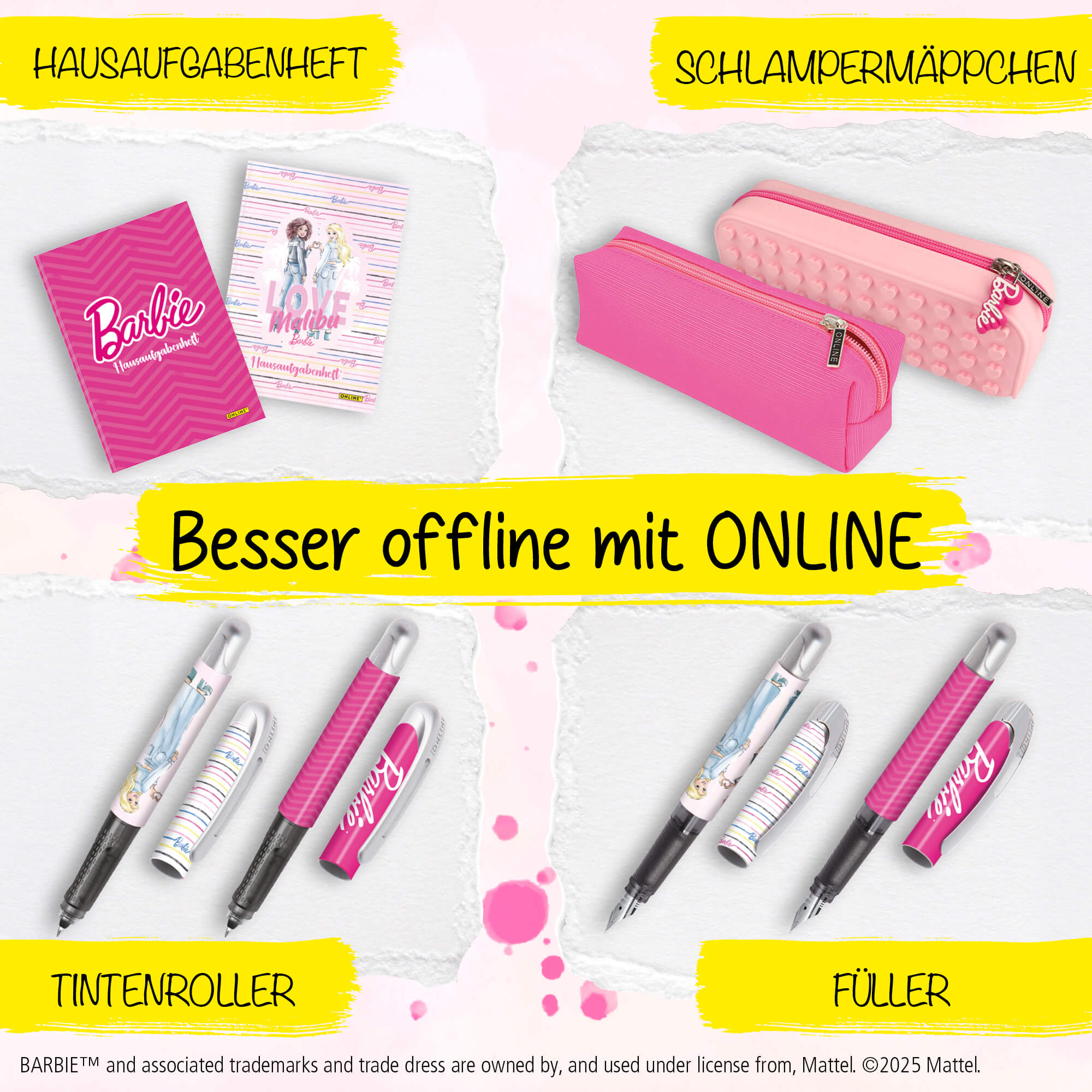 Gummizugmappe DIN A3, 2er Pack, Barbie