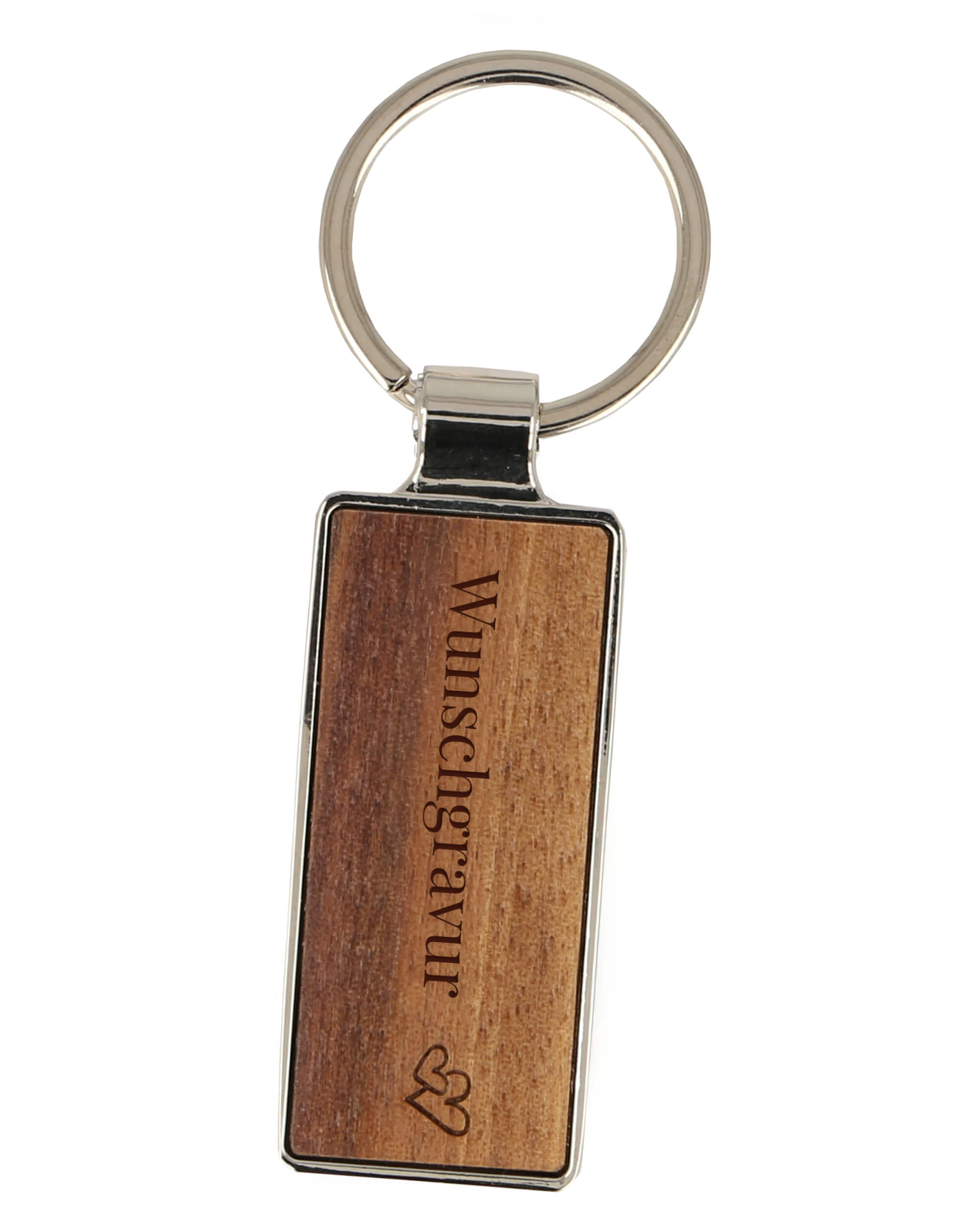 ONLINE Schlüsselanhänger personalisiert aus Walnuss-Holz, Schlüsselanhänger zum selbst gestalten mit Gravur