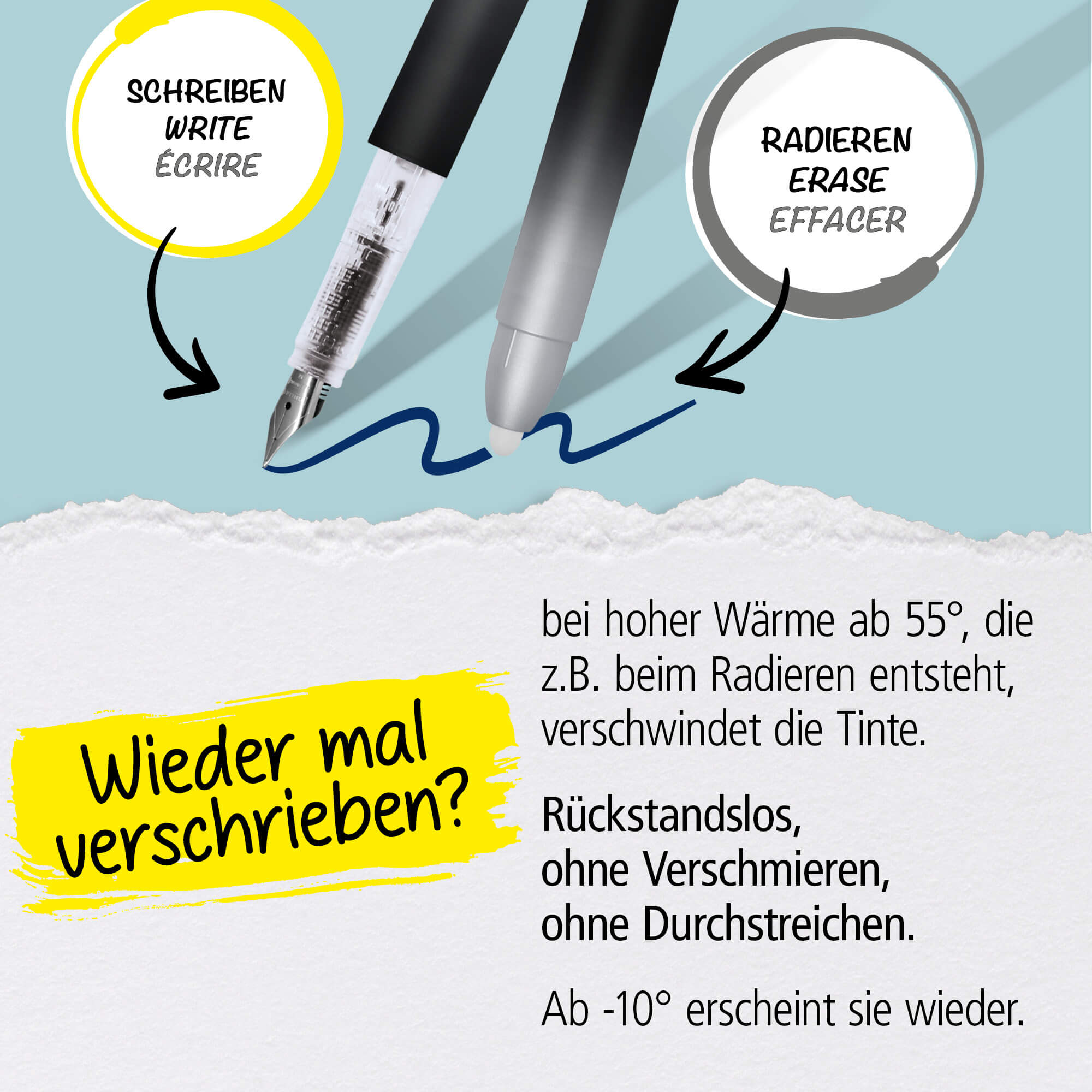 Radierbarer Füller ONLINE magiXX Dark Shadow