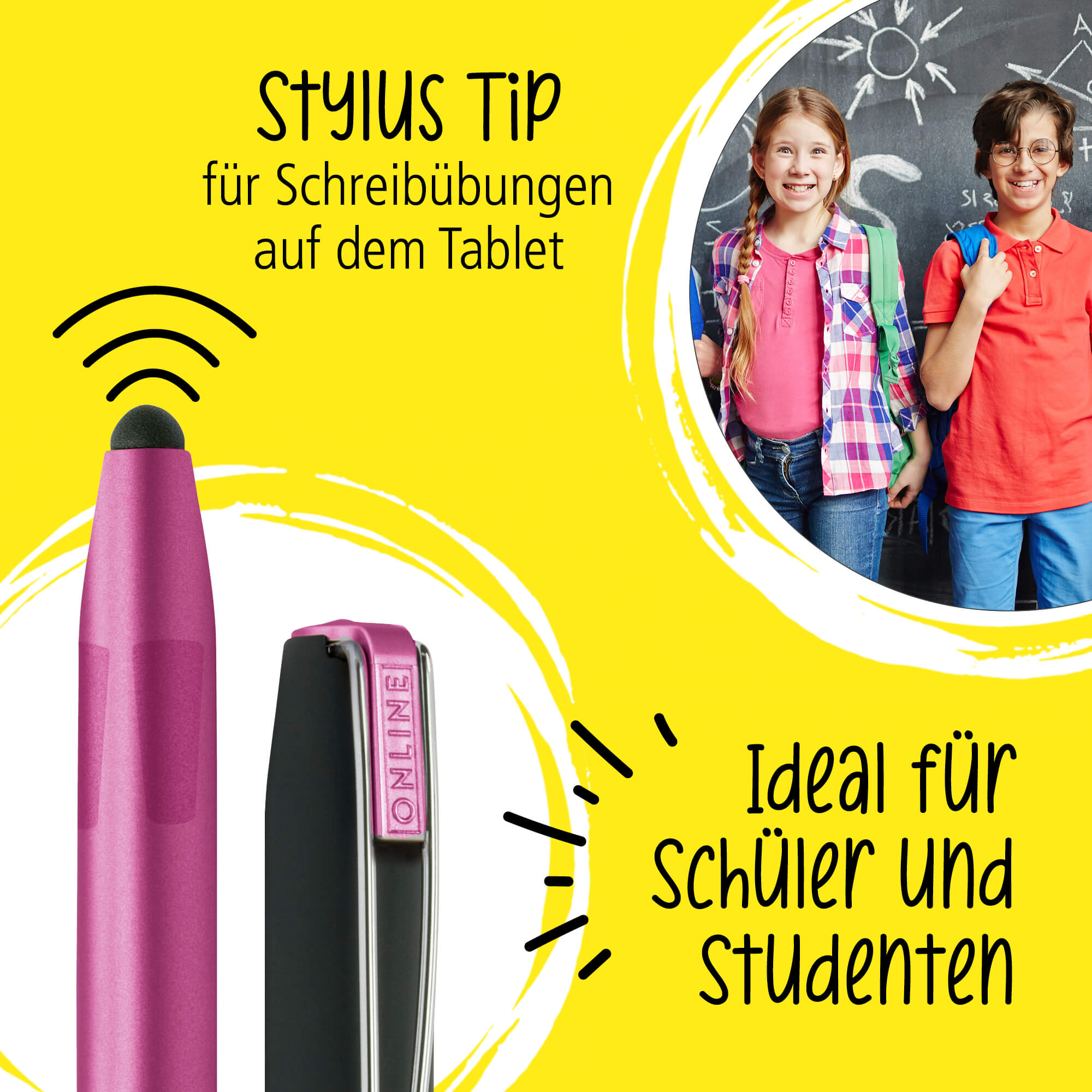 Tintenpatronen-Rollerball Switch Plus Metallic Pink